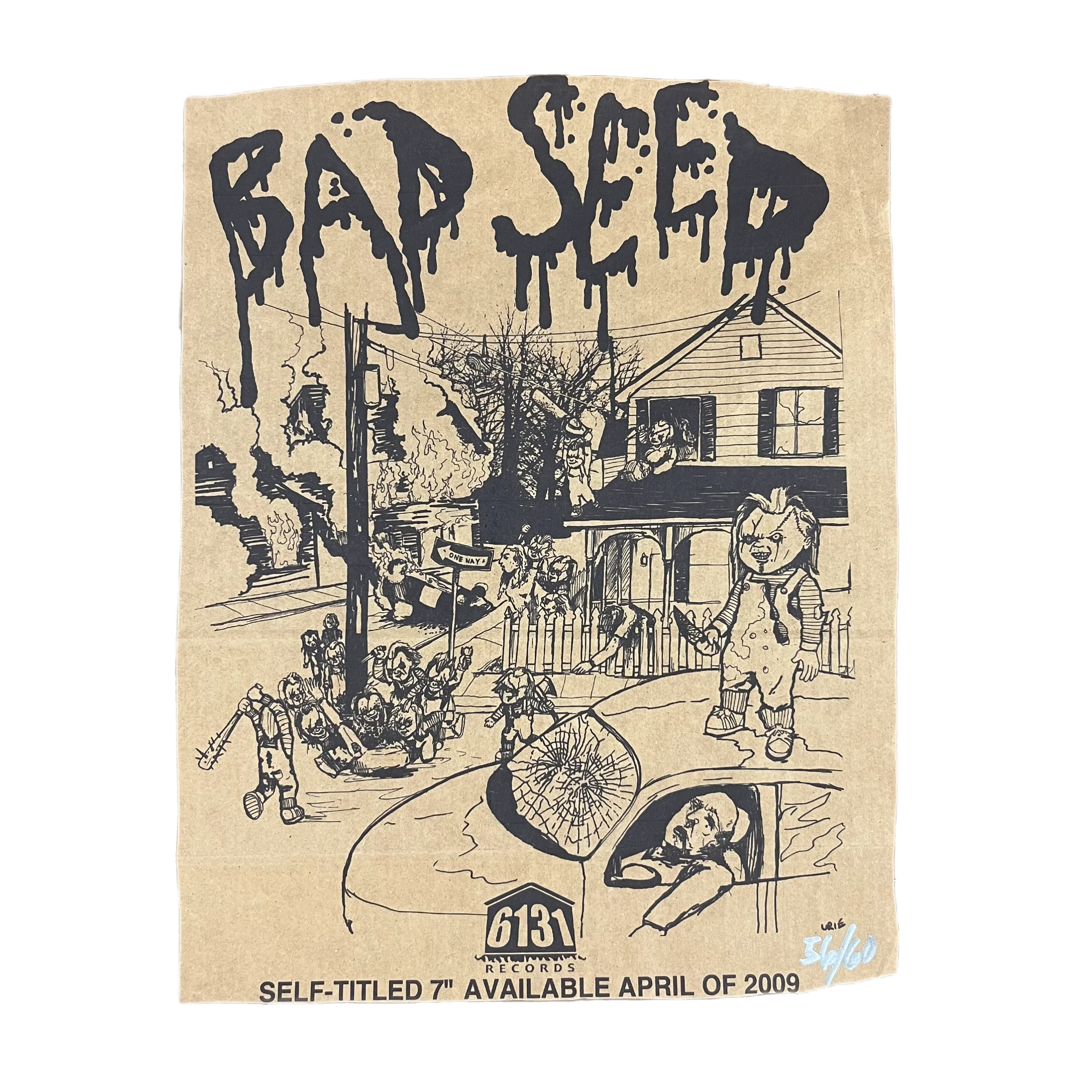 Bad Seed "Self-Titled" #56/60 Paper Bag Promo Poster