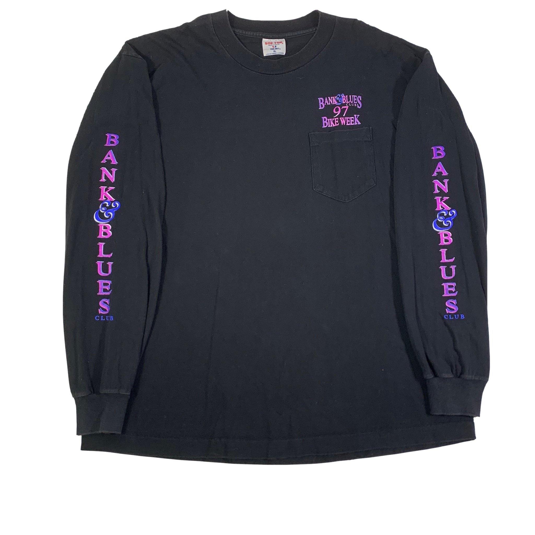Vintage Bank & Blues Club '97 "Bike Week" Long Sleeve Shirt