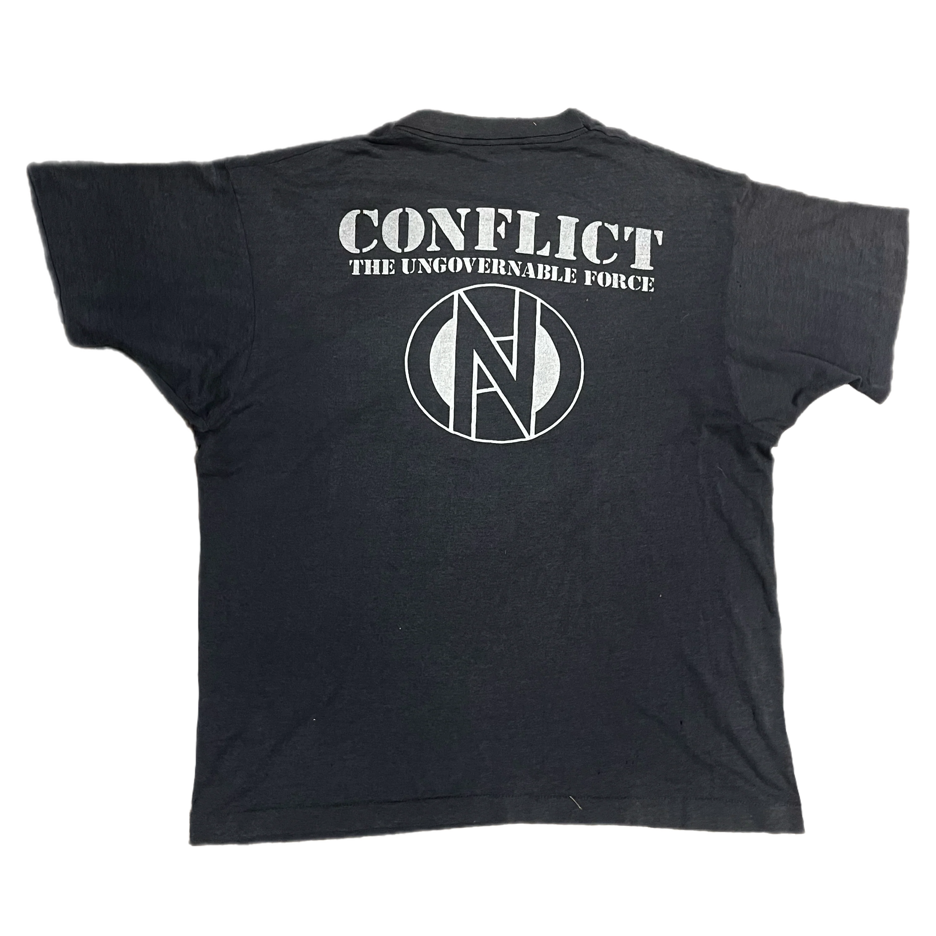 Conflict "Only Stupid Bastards Help EMI" Ungovernable Force T-Shirt - Image 2