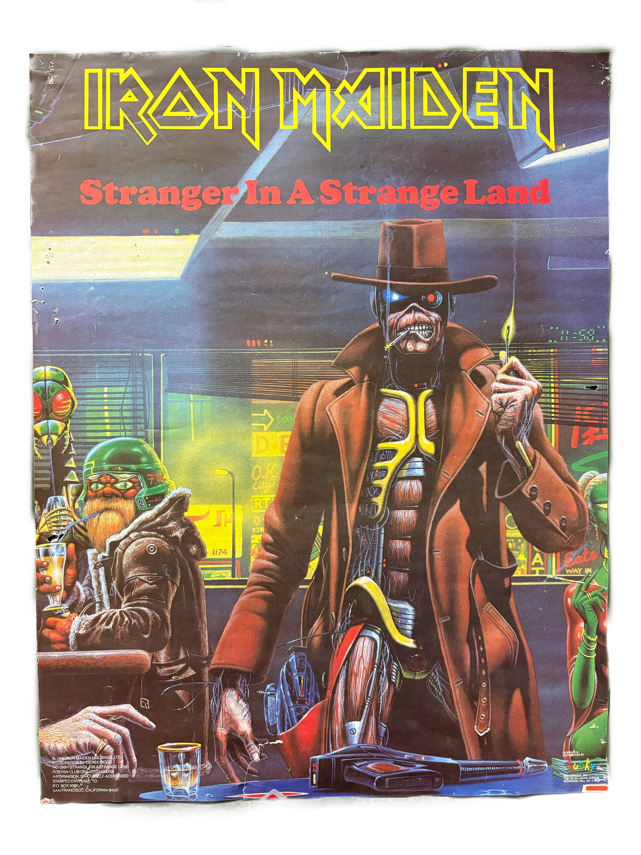 Vintage Iron Maiden "Stranger in a Strange Land" Poster
