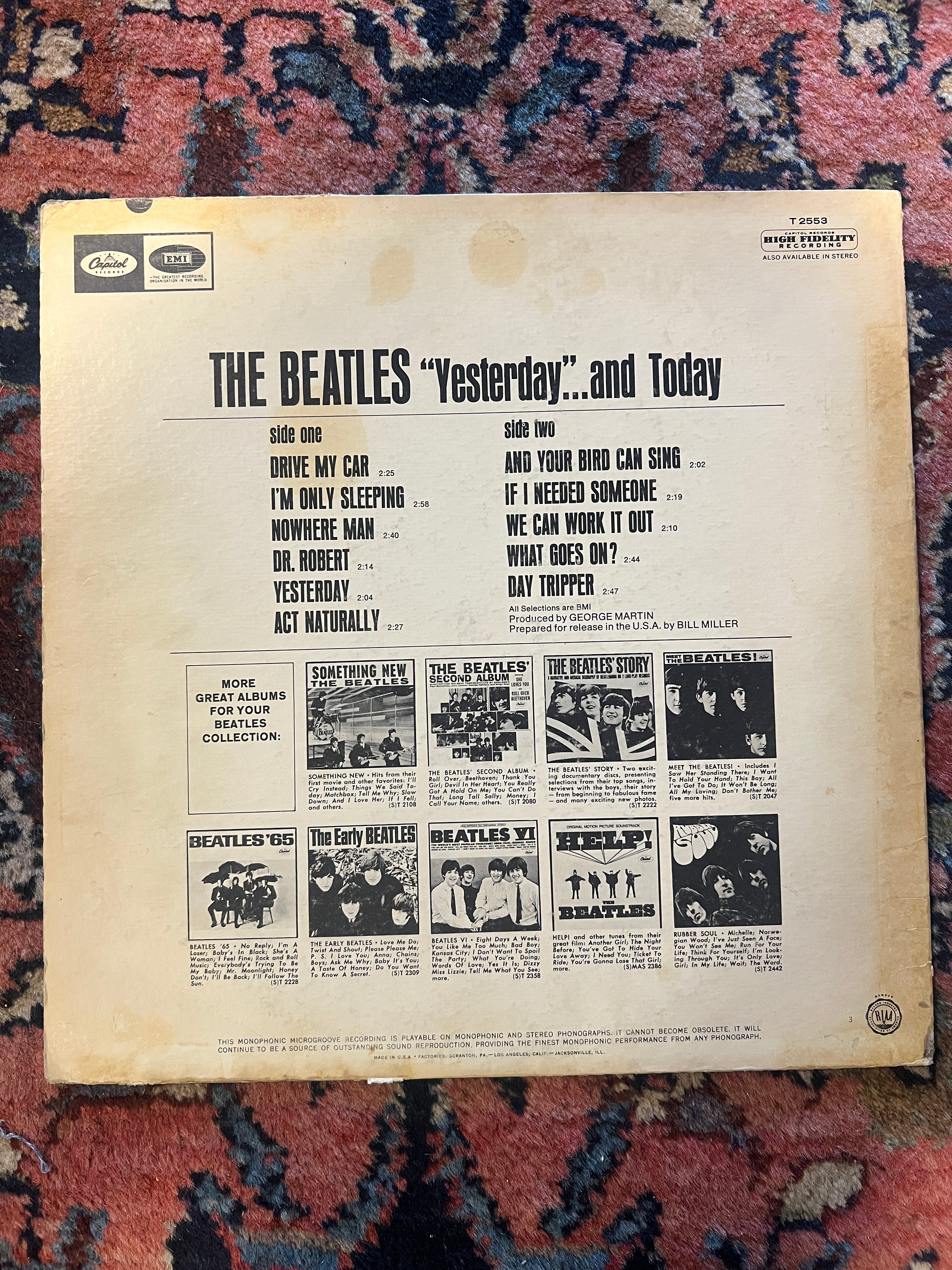 The Beatles “Yesterday And Today” 2nd State Butcher Cover LP - Mono/Scranton - Image 12
