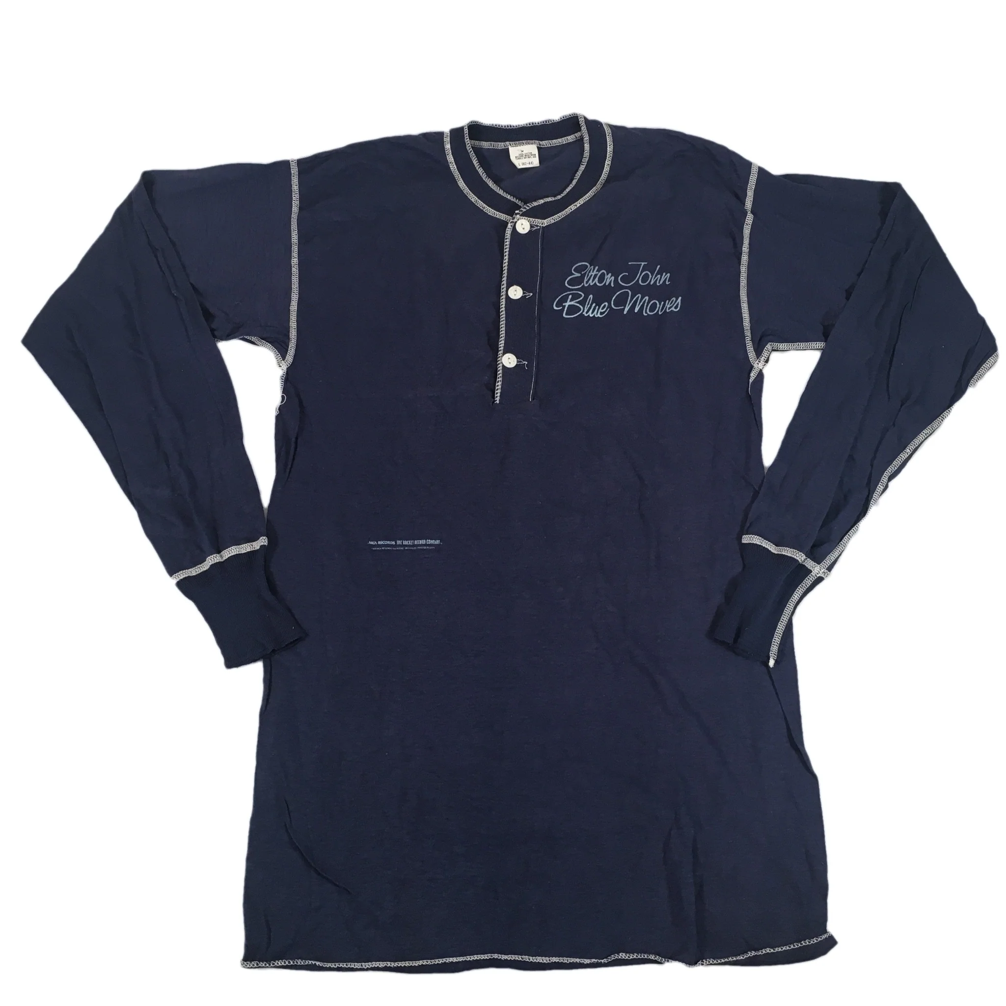 Vintage Elton John "Blue Moves" Henley