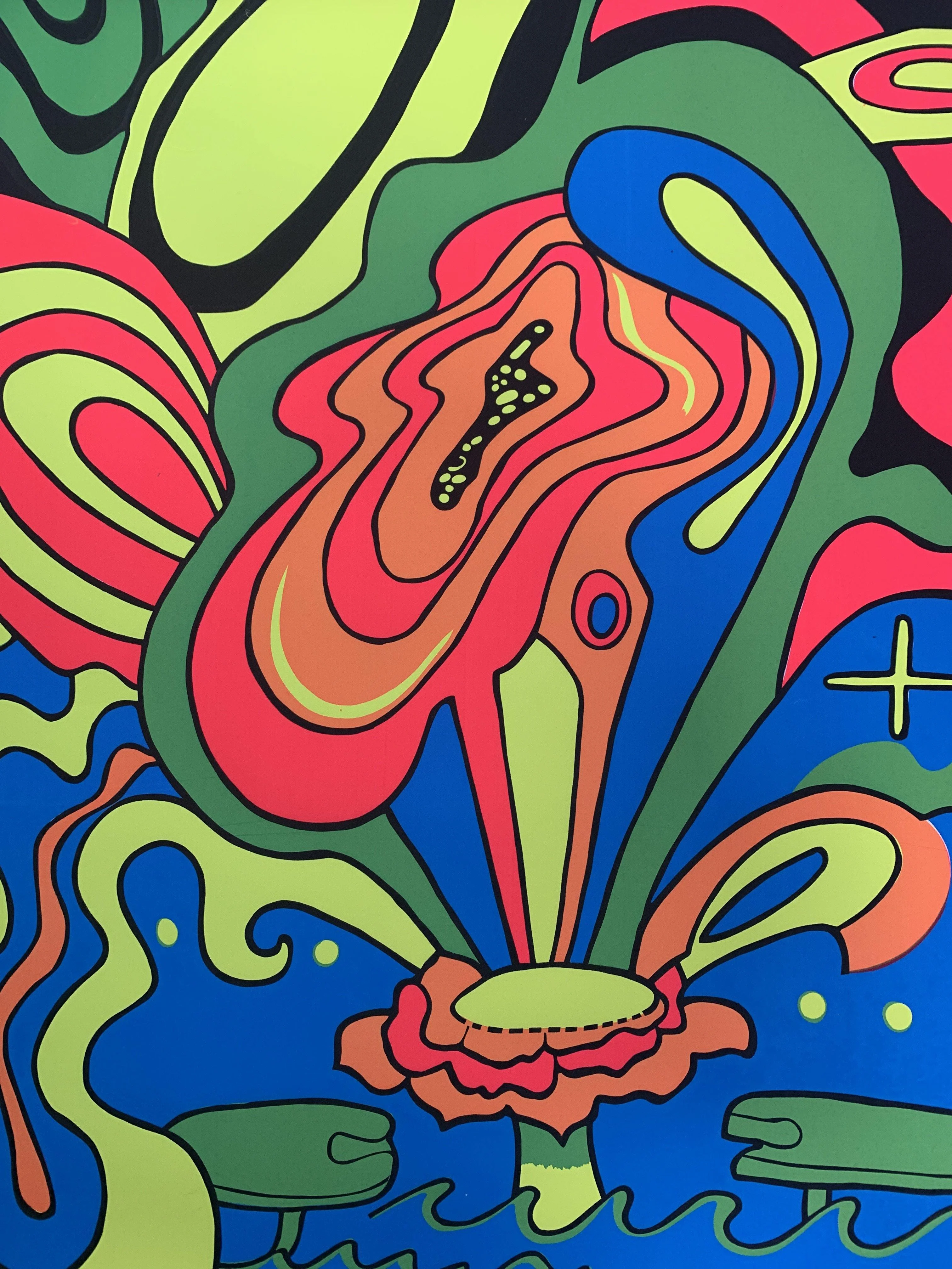 Vintage 1967 "Dreaming Lotus" By Third Eye Inc Poster - Image 3