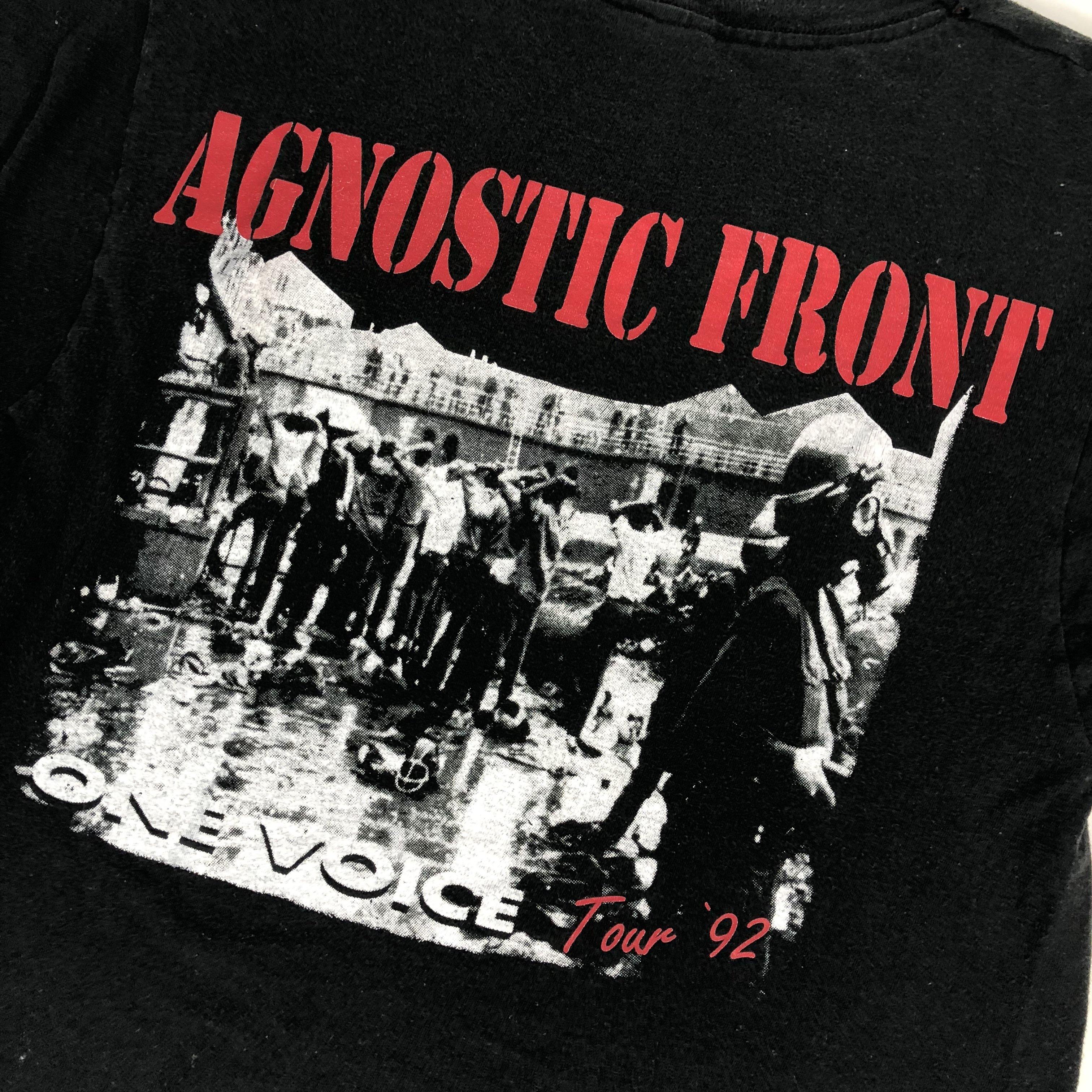 Vintage Agnostic Front "One Voice Tour '92" T-Shirt - Image 4