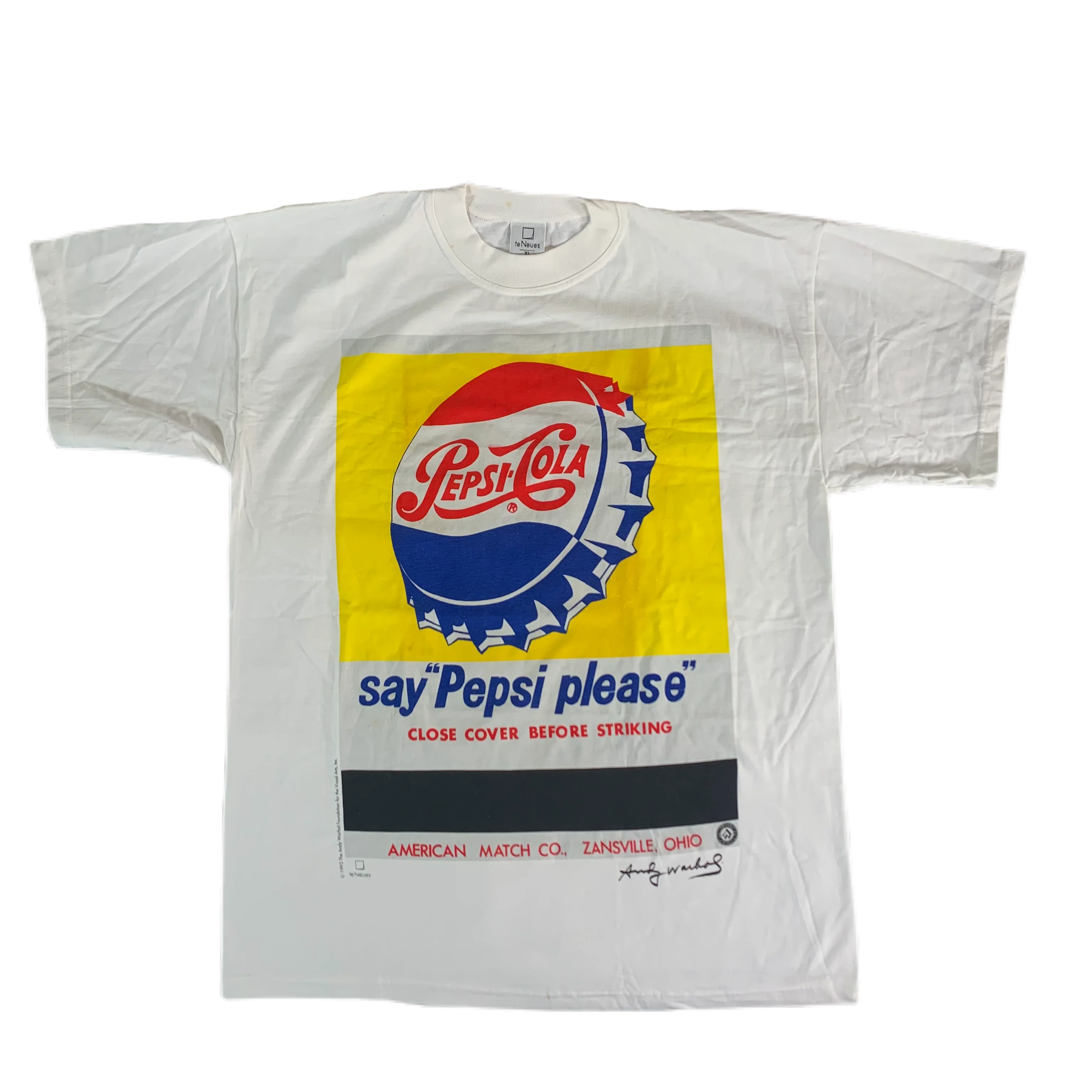 Vintage Andy Warhol "Pepsi Please" T-Shirt