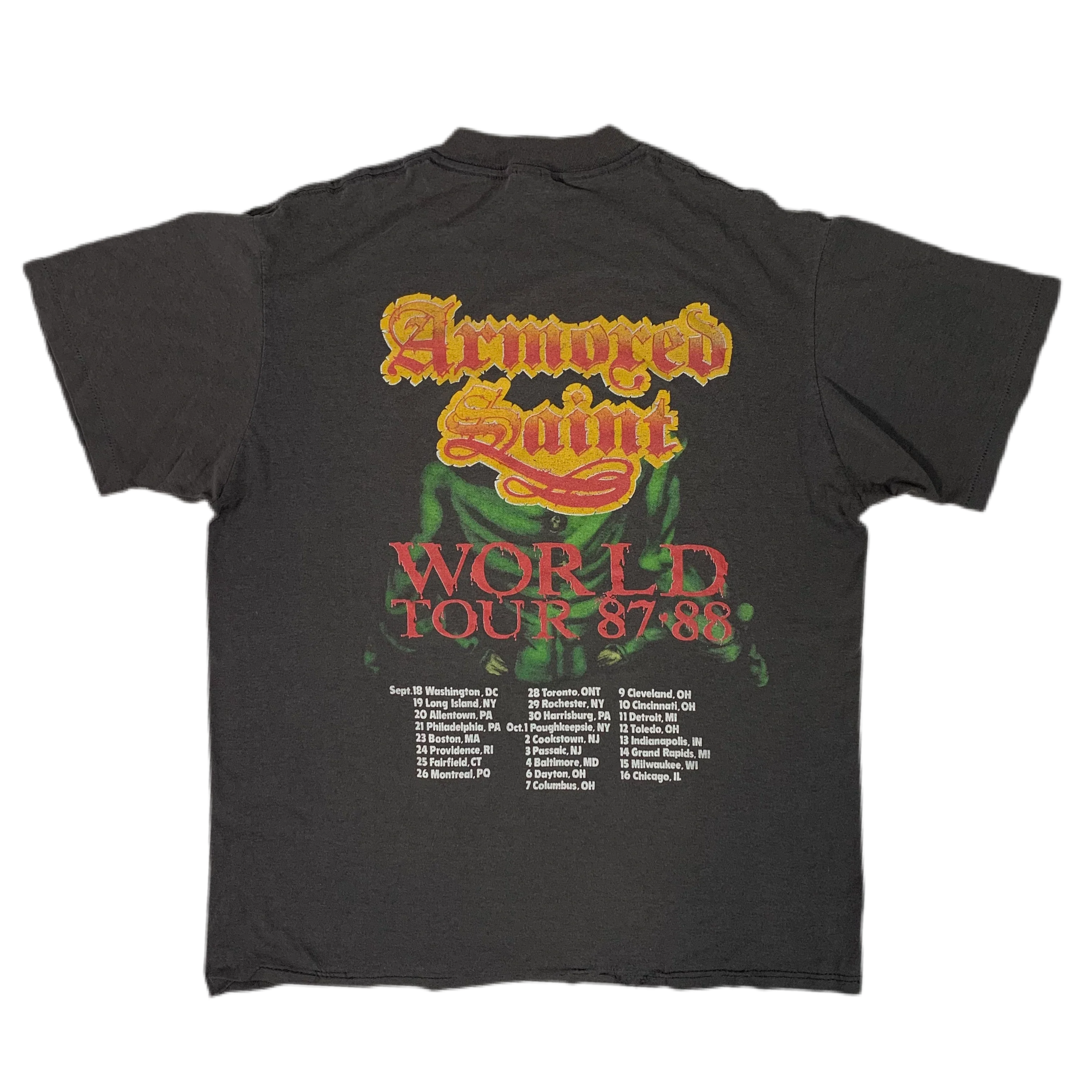 Vintage Armored Saint "Human Vulture" T-Shirt - Image 2