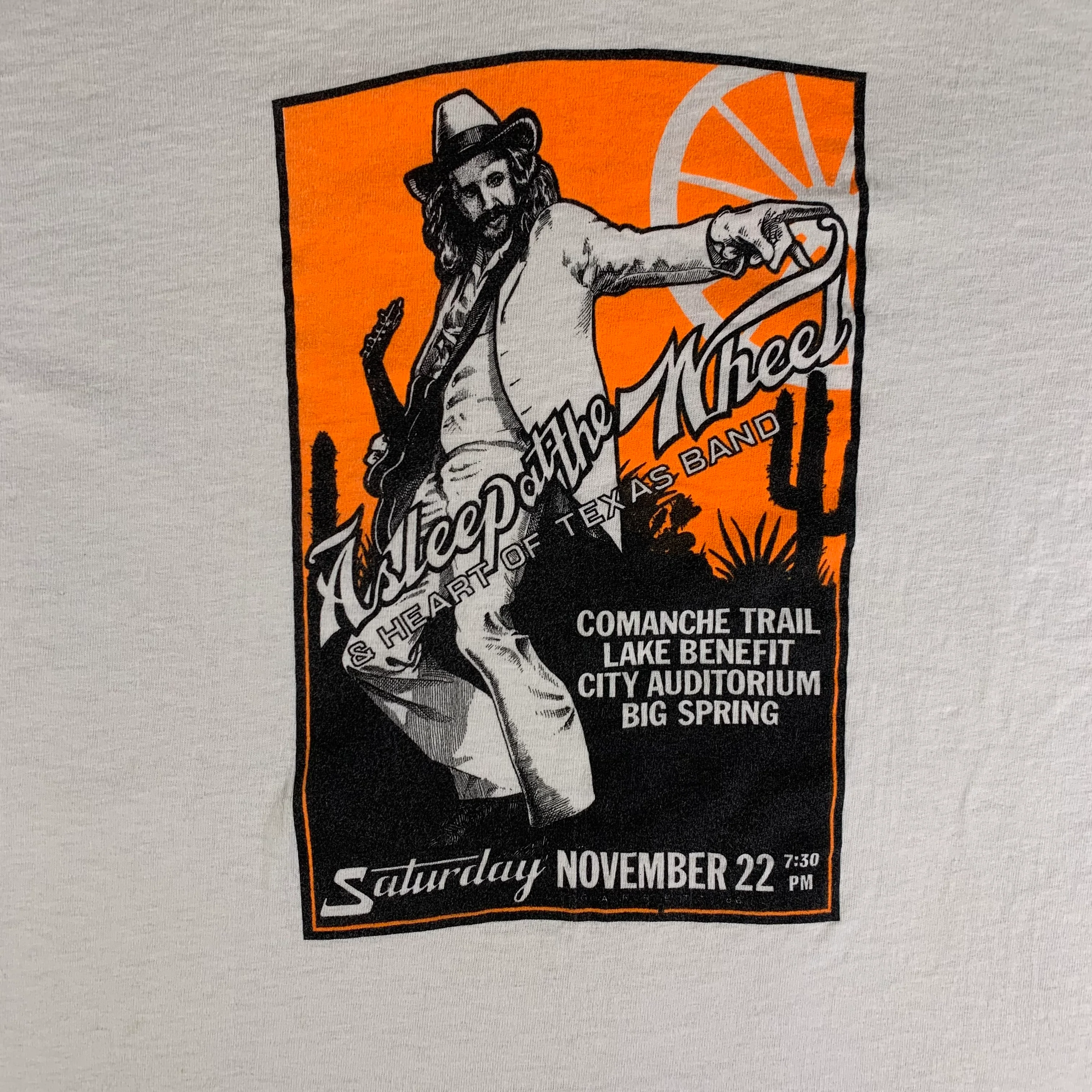 Vintage Asleep At The Wheel "Comanche Trail Lake Benefit" T-Shirt - Image 2