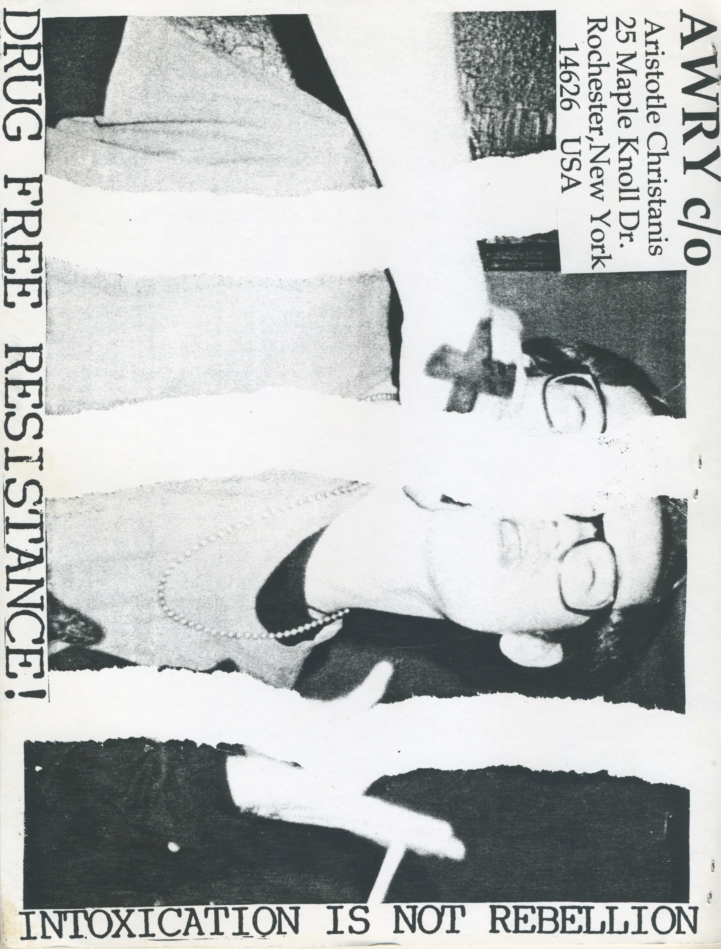 Vintage Awry Fanzine "Vegan Straight Edge" Rochester, NY Issue #2 - Image 2