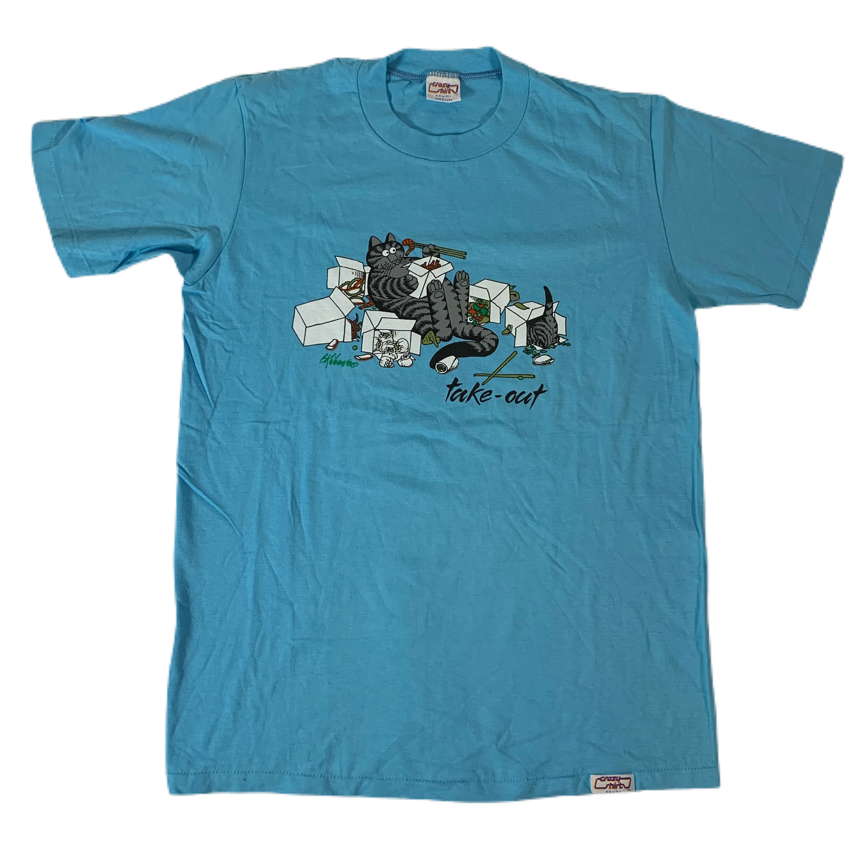 Vintage B. Kliban "Take-Out" Crazy Shirts T-Shirt