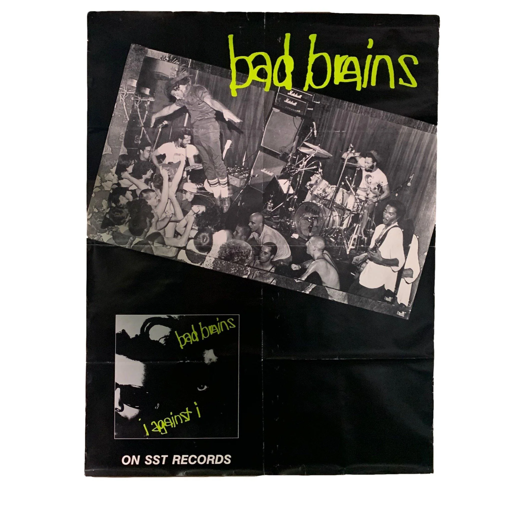 Vintage Bad Brains "I Against I" (1986) SST Records Promotional Poster