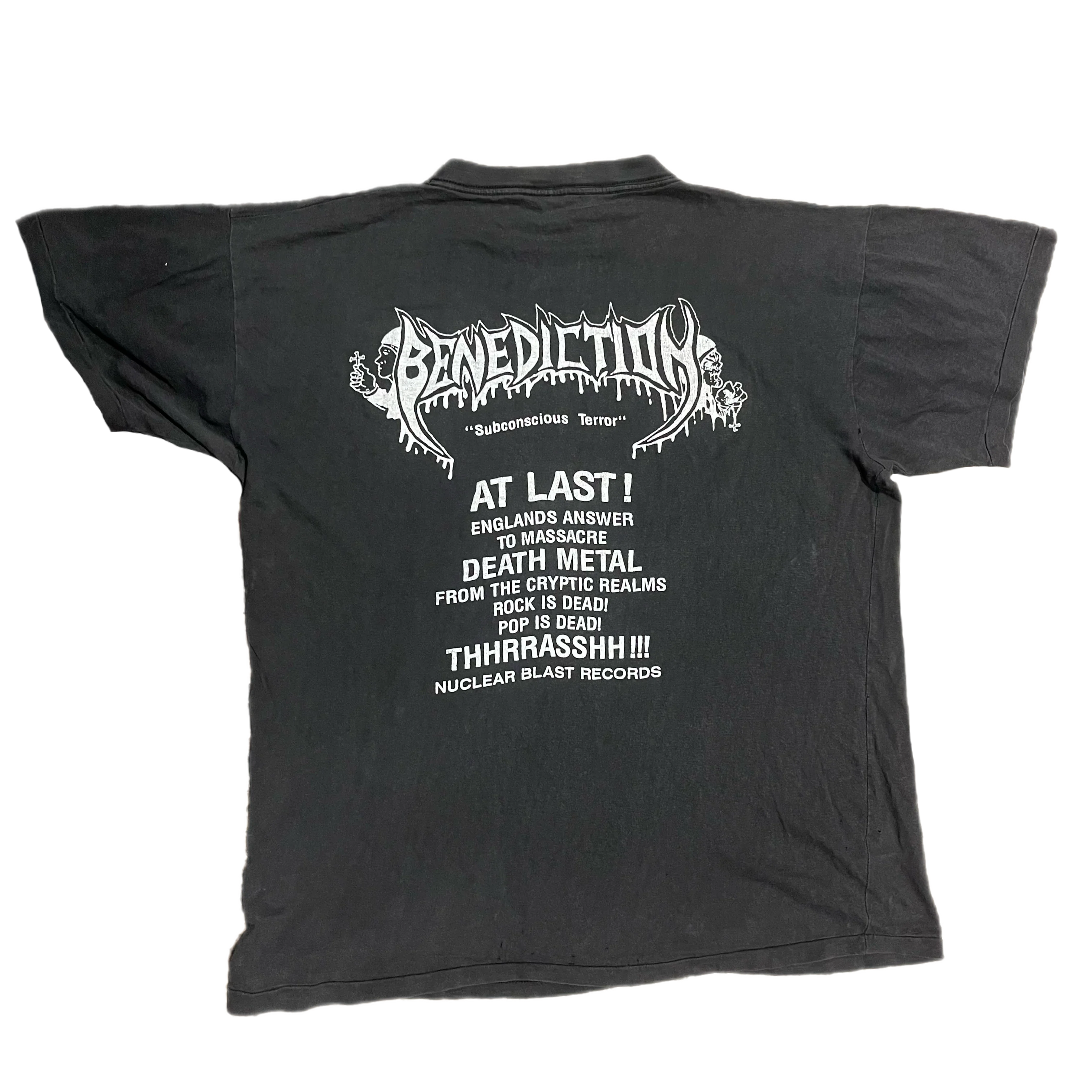 Vintage Benediction "Subconscious Terror" T-Shirt - Image 2