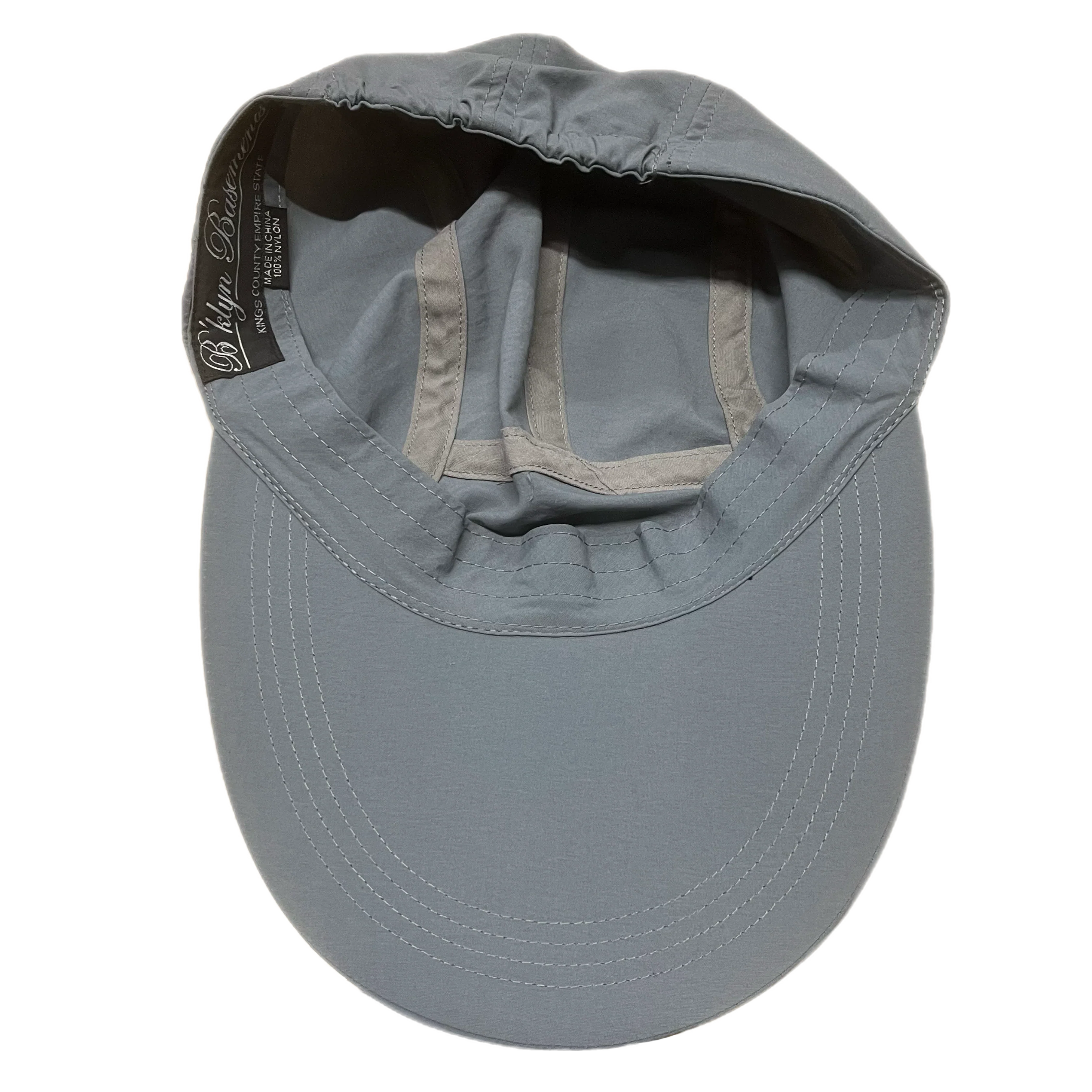 Vintage B'klyn Basements "NYC" 00's Gray Long Bill Cap - Image 2