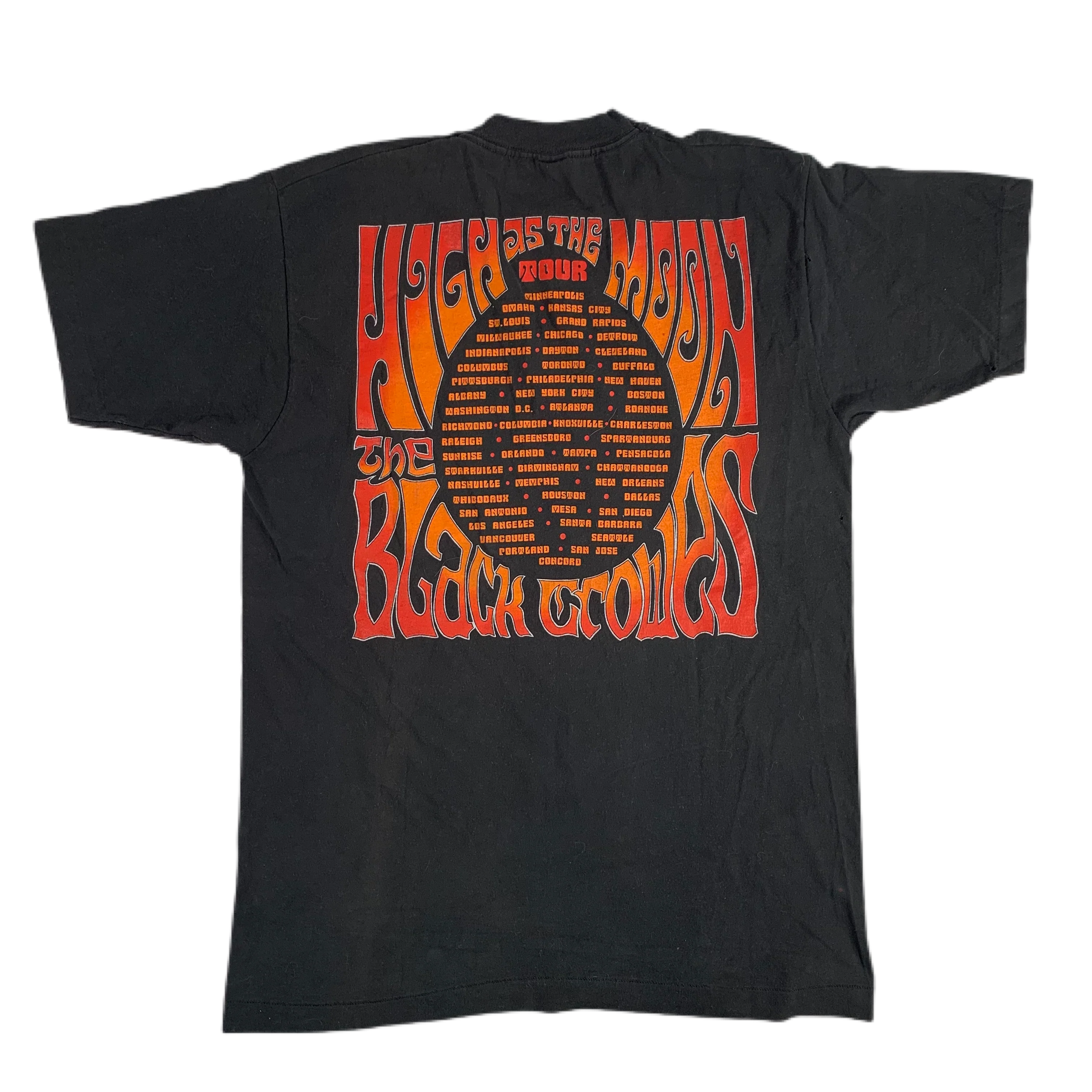 Vintage Black Crowes "High As The Moon" T-Shirt - Image 2