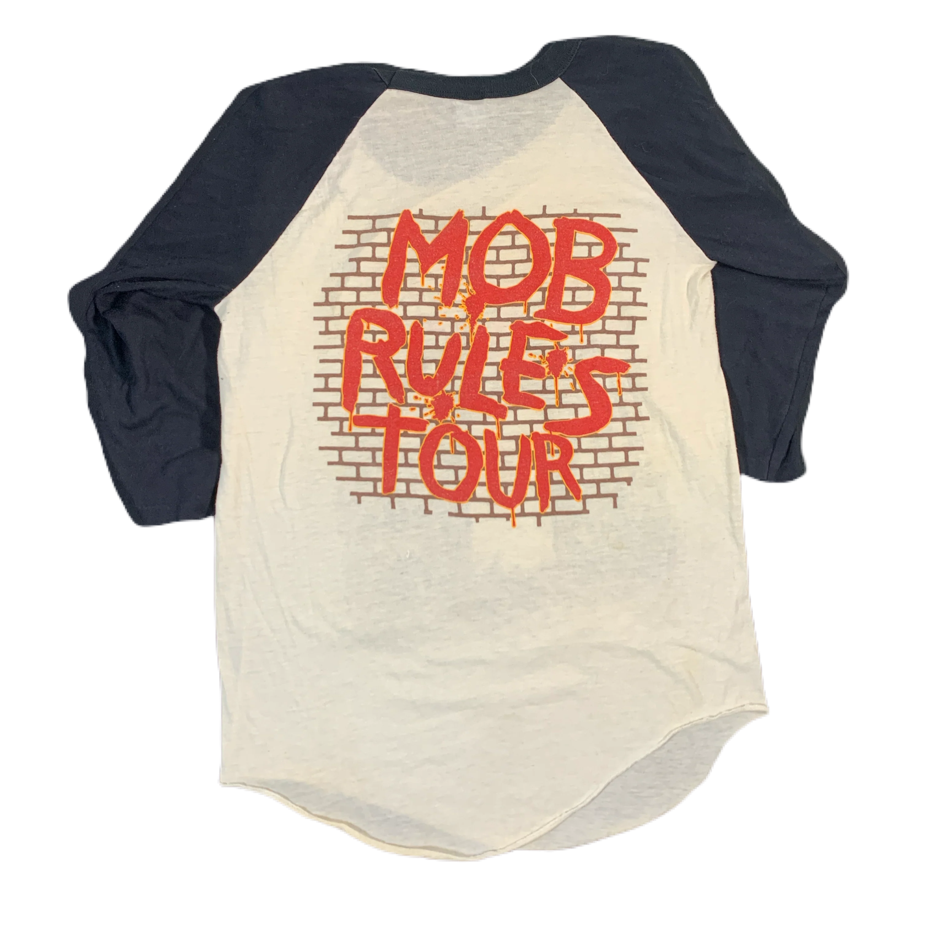 Vintage Black Sabbath “Mob Rules” Raglan Shirt - Image 2