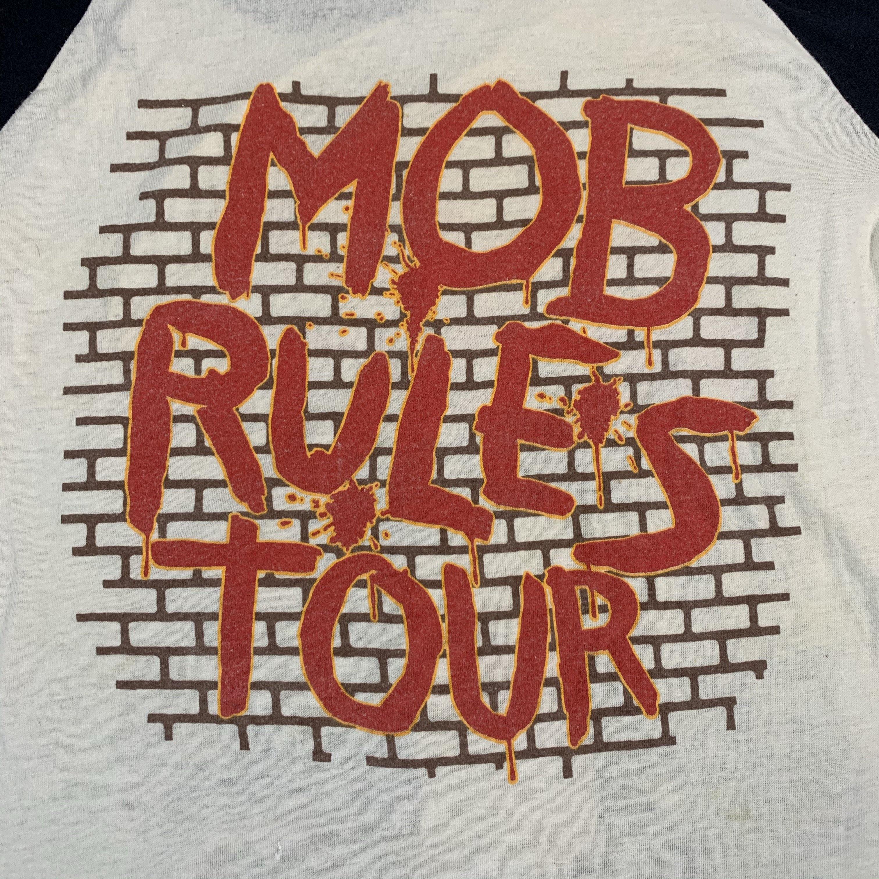 Vintage Black Sabbath “Mob Rules” Raglan Shirt - Image 3