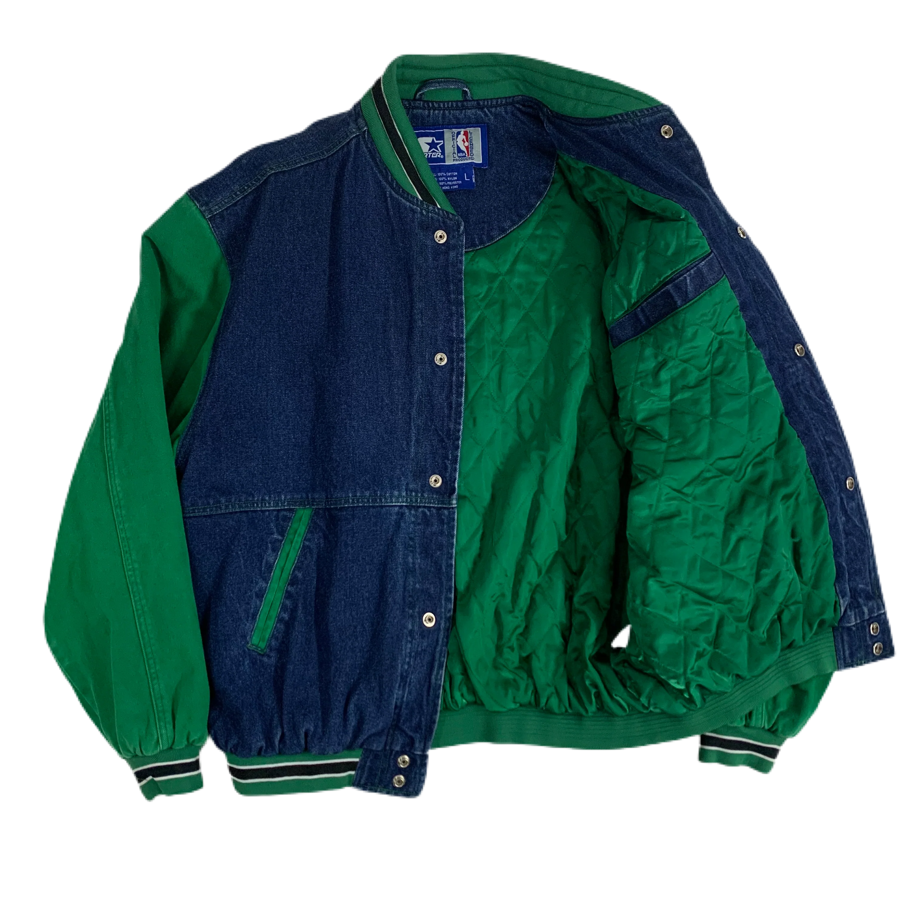 Vintage Boston Celtics Denim "Starter" Jacket - Image 4