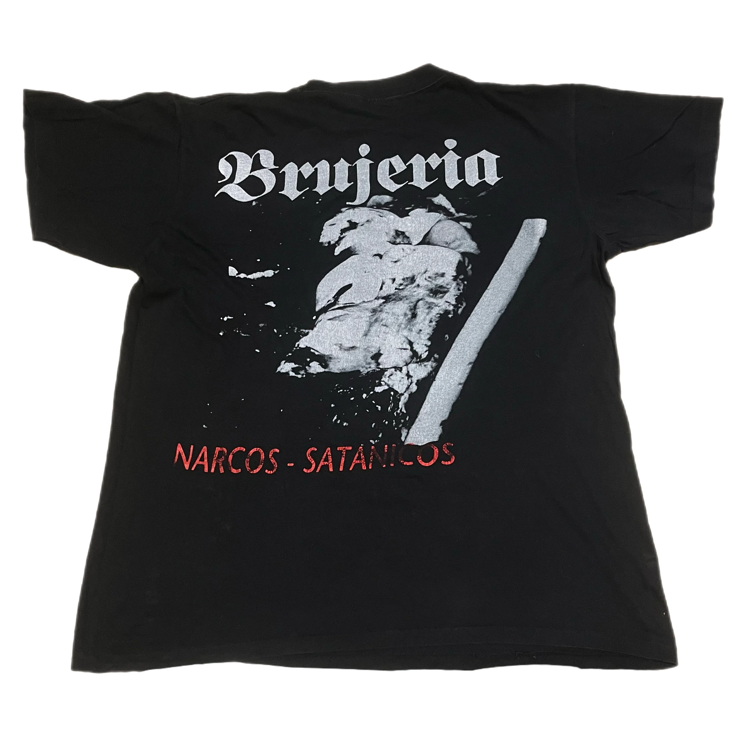 Vintage Brujeria "Matando Gueros" NARCOS-SATANICOS T-Shirt - Image 2
