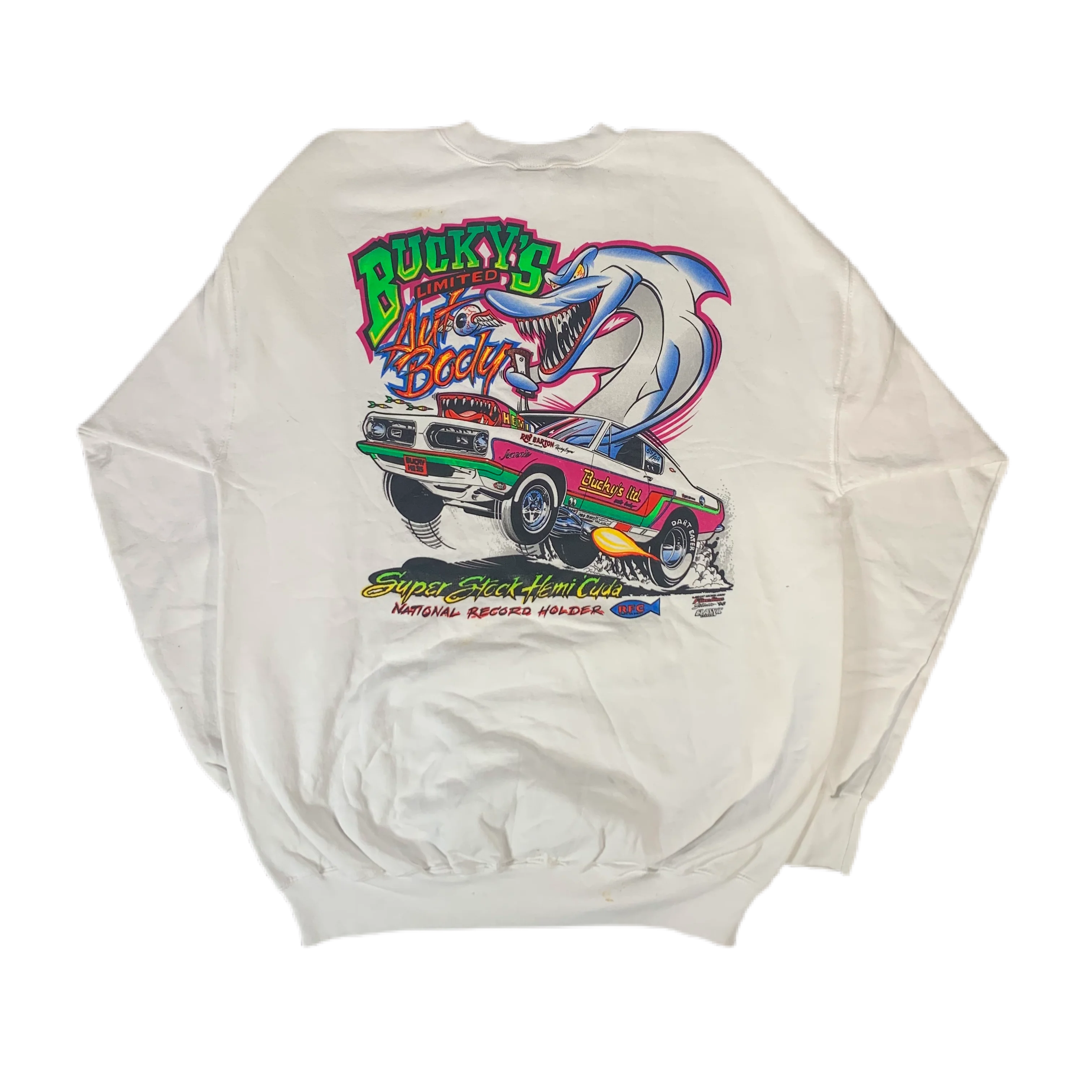 Vintage Bucky's Limited Auto Body "Super Stock Hemi 'Cuda" Sweatshirt
