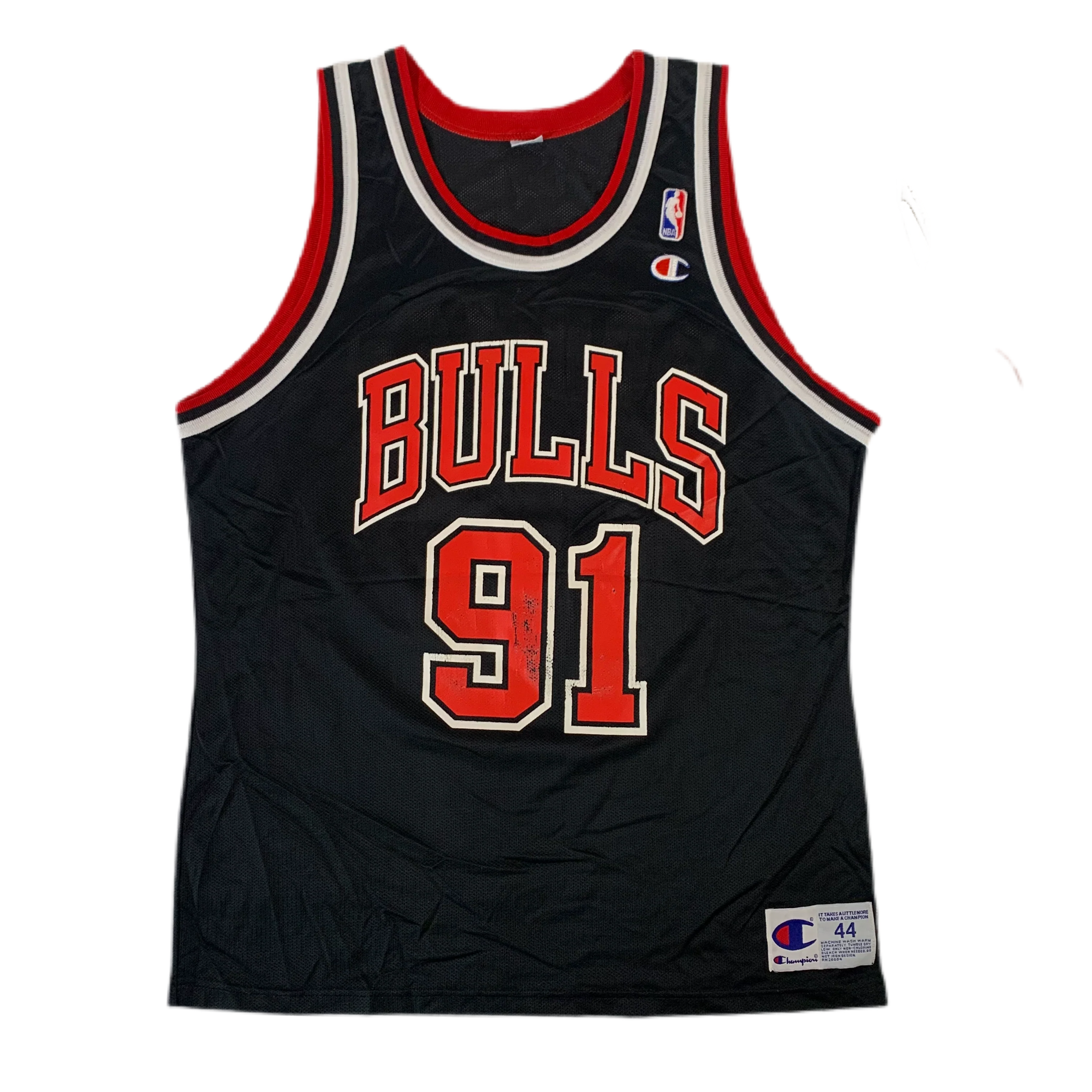 Vintage Chicago Bulls "Dennis Rodman" #91 Champion Basketball Jersey