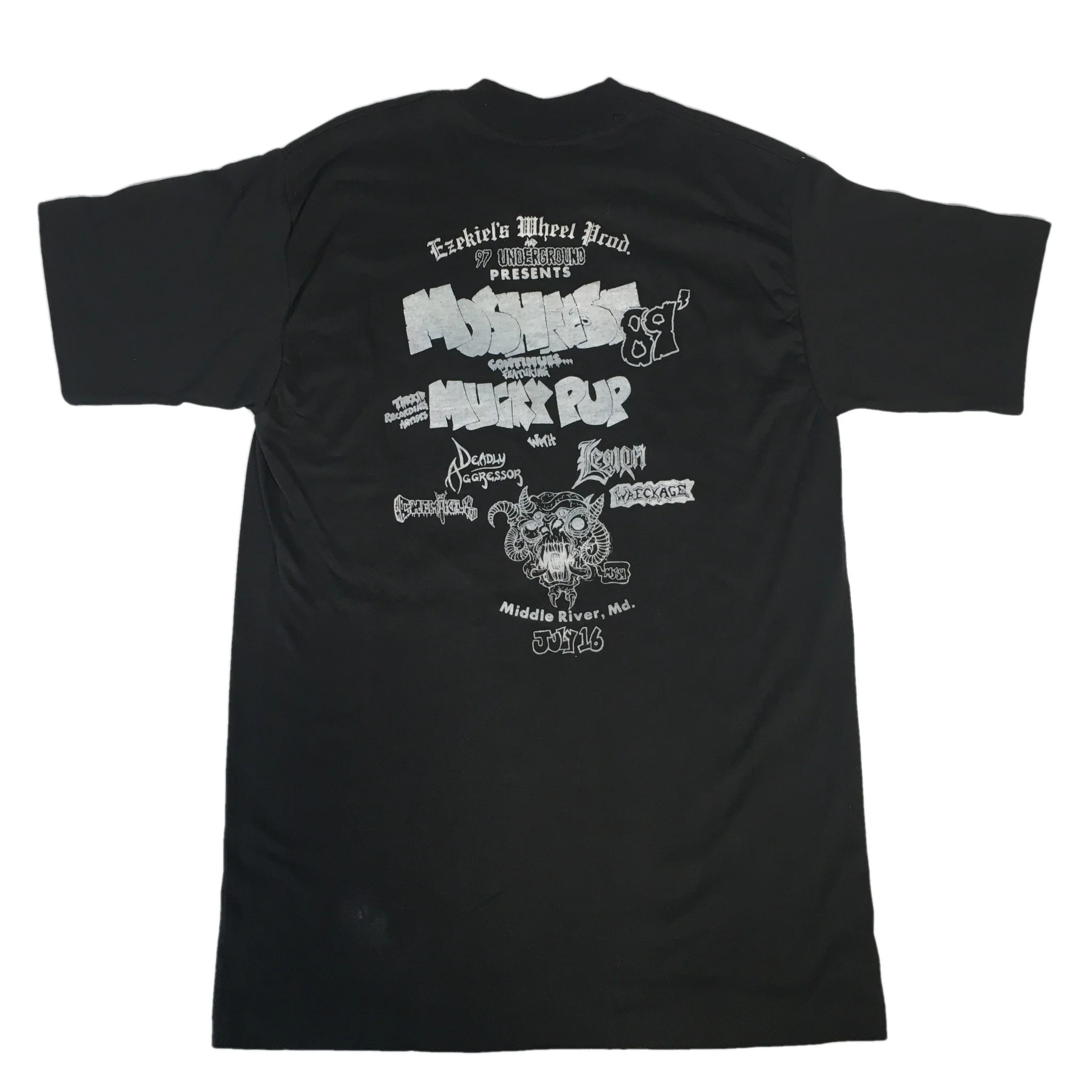 Vintage Deadly Aggressor "Mosh Fest" T-Shirt - Image 5