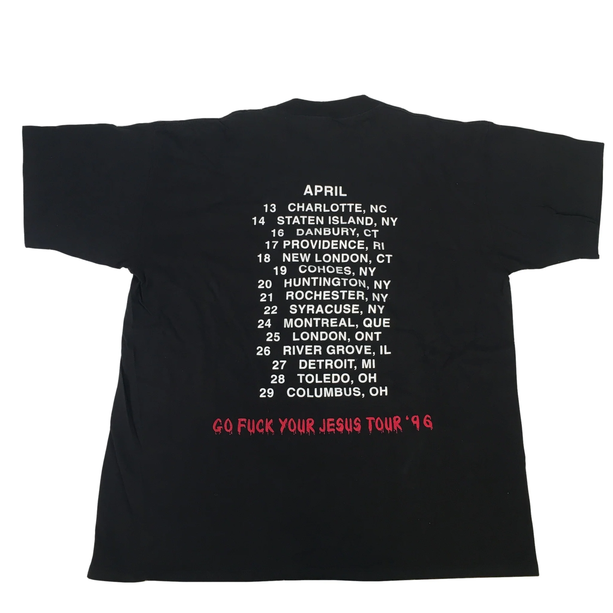 Vintage Deicide "Go Fuck Your Jesus" T-Shirt - Image 7