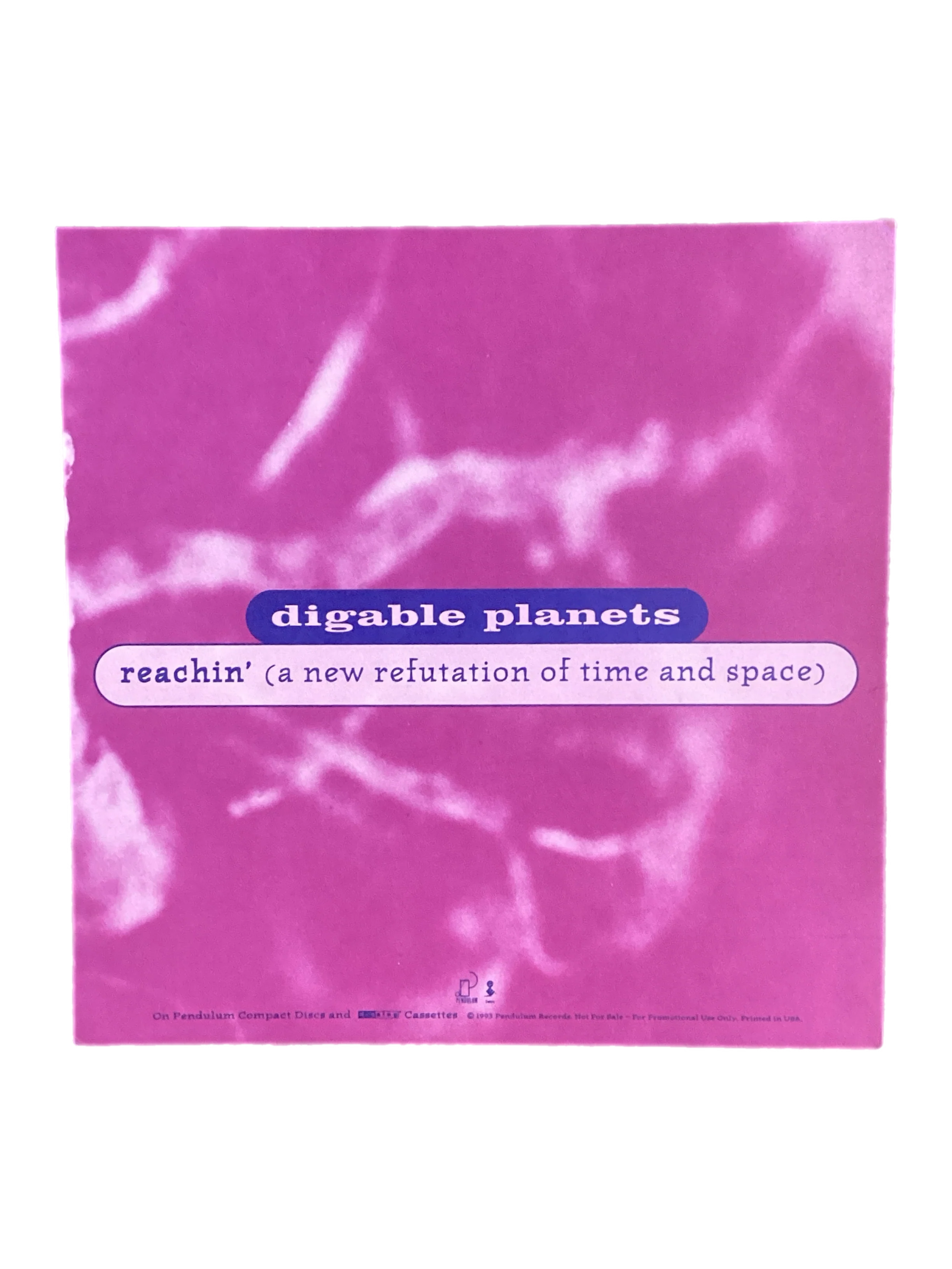 Vintage Digable Planets "Reachin' (A New Refutation Of Time And Space)" Promo Flat - Image 2