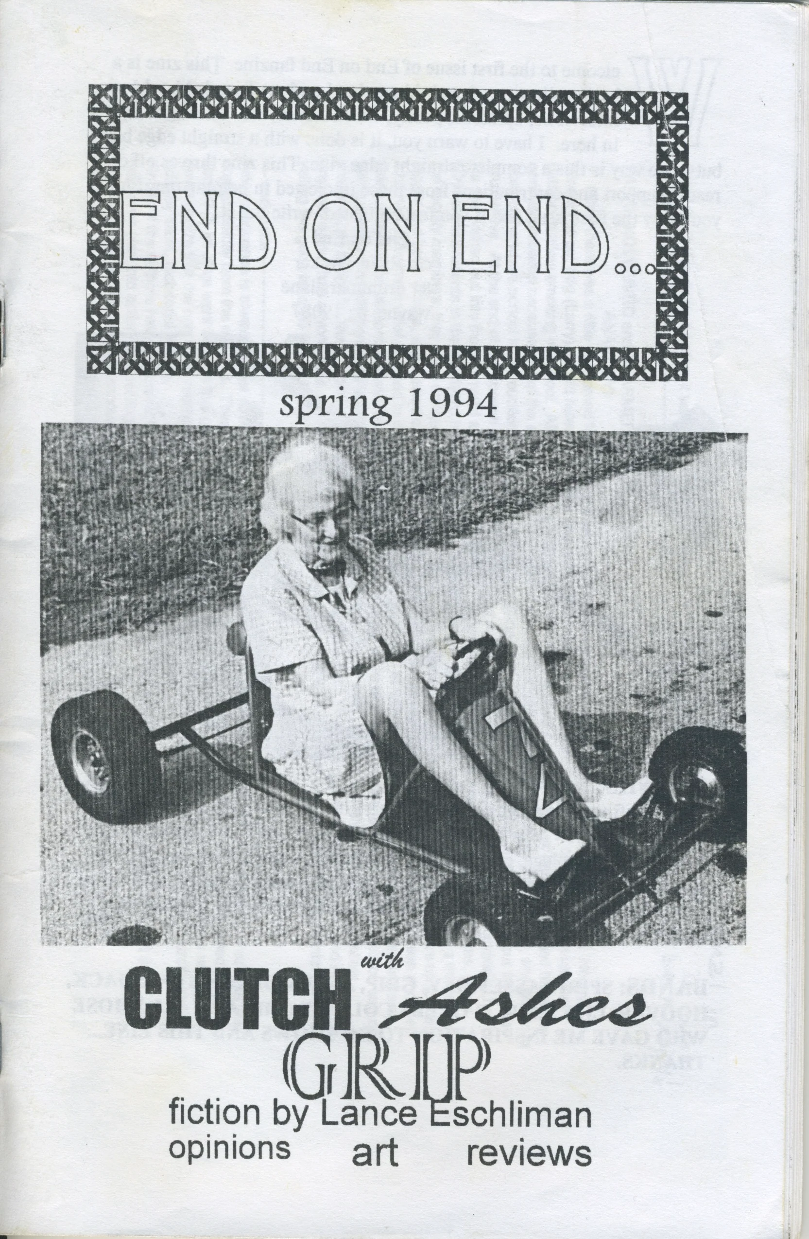 Vintage End On End "Straight Edge" Skate Fanzine Issue #1