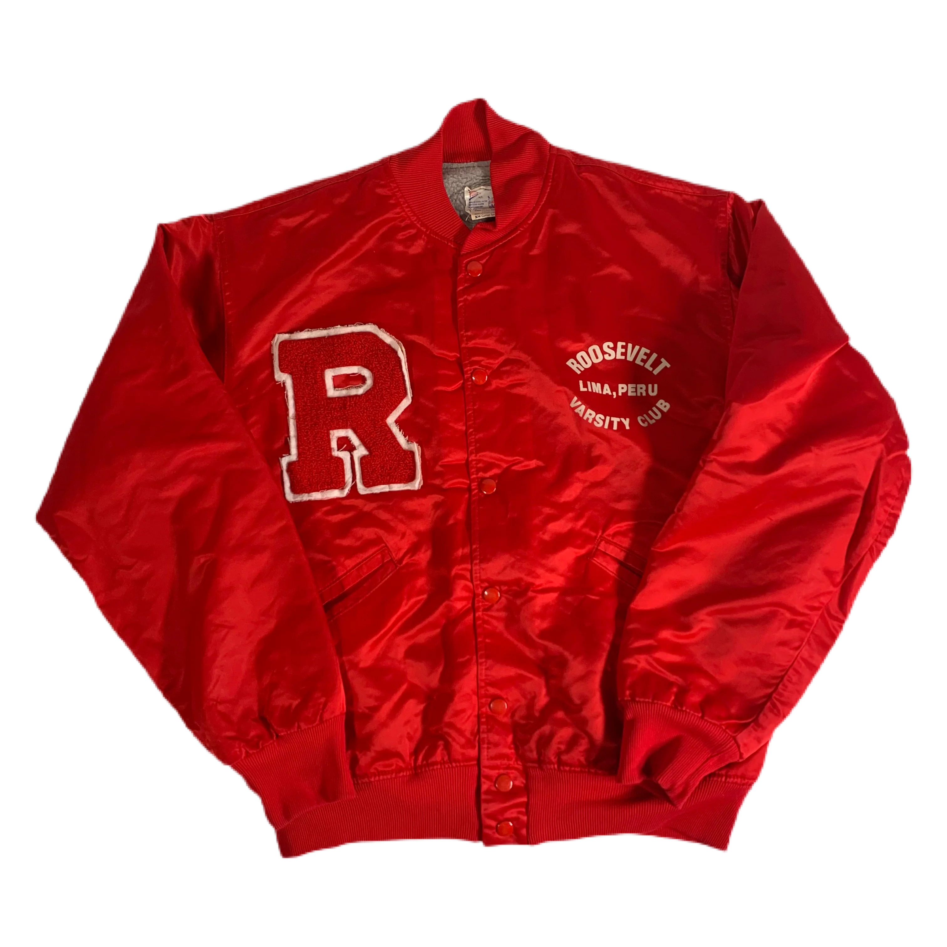 Vintage Felco "Roosevelt Varsity Club" Lima, Peru Lined Jacket