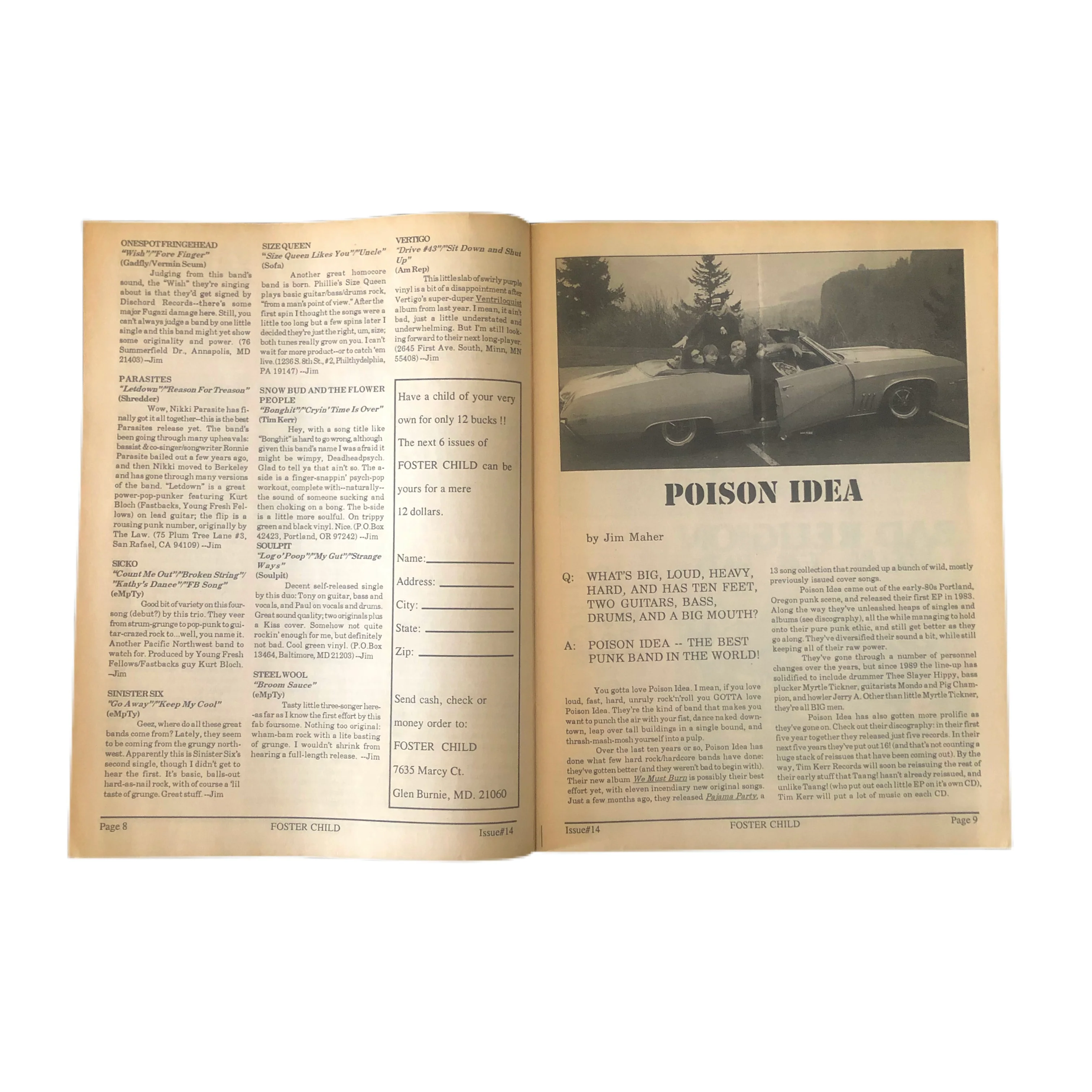 Vintage Foster Child Fanzine "Issue 14" - Image 4