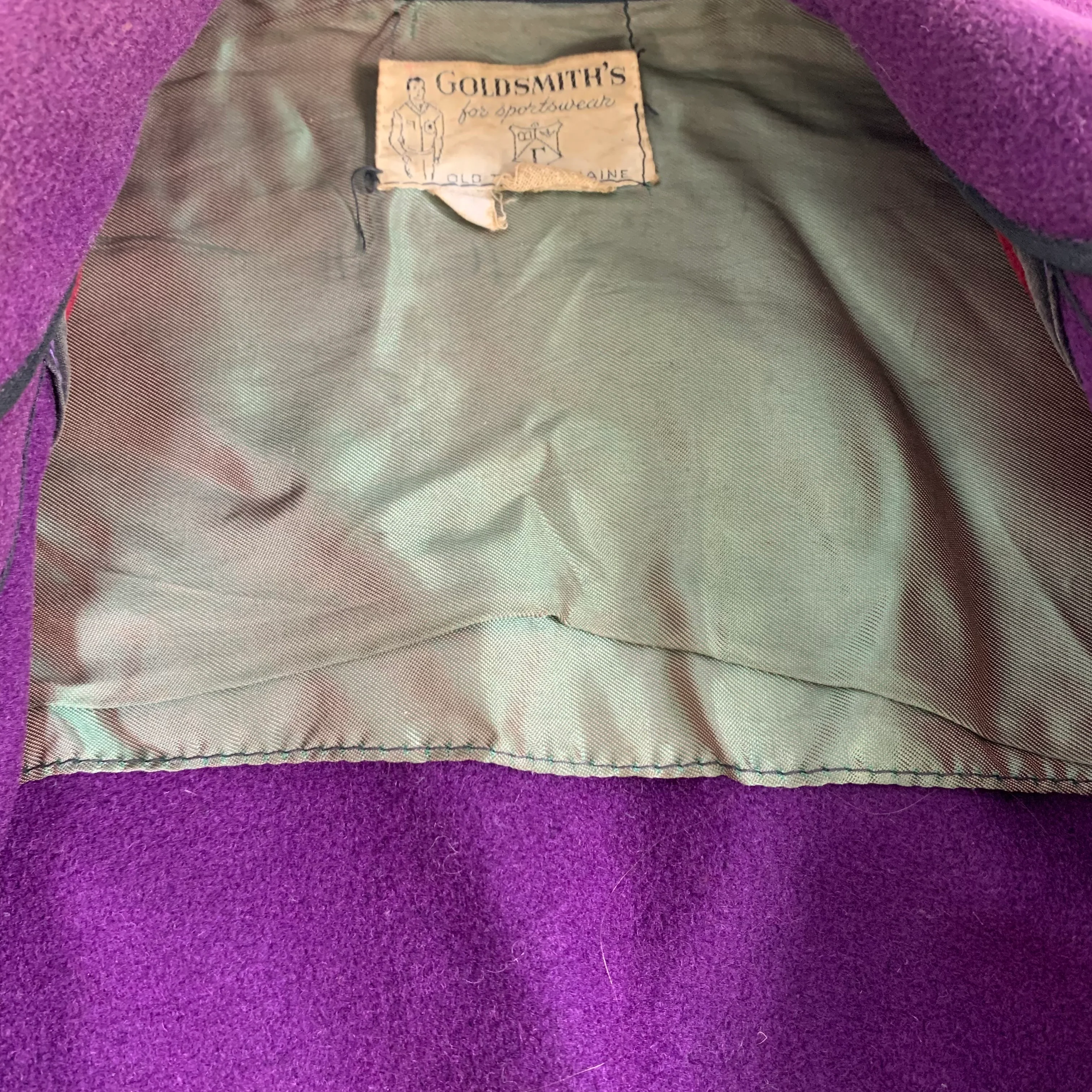 Vintage Sigma Phi Epsilon "Goldsmith's Sportswear" Varsity Jacket - Image 3