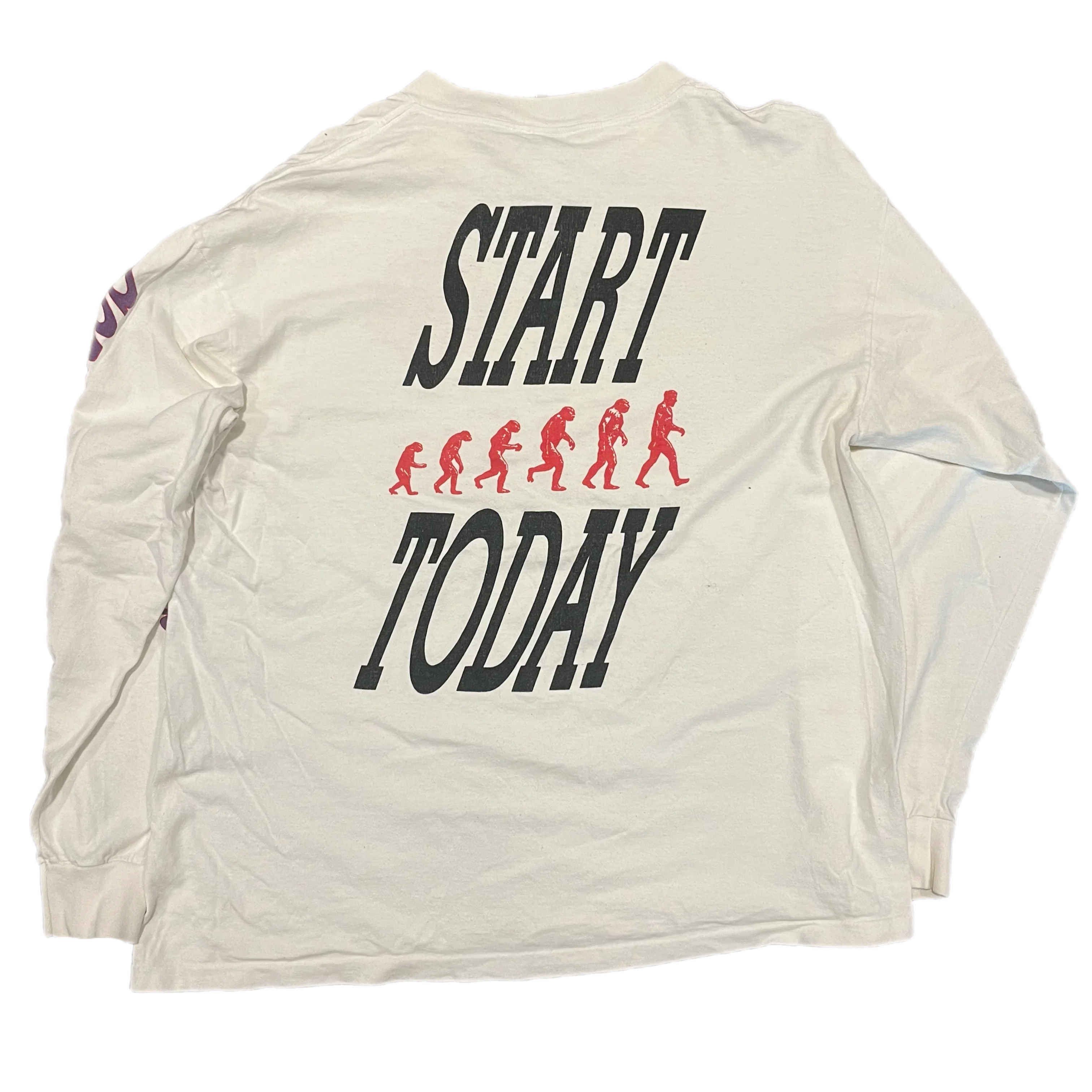 Vintage Gorilla Biscuits 3-Sided "Start Today" Long Sleeve Shirt - Image 2