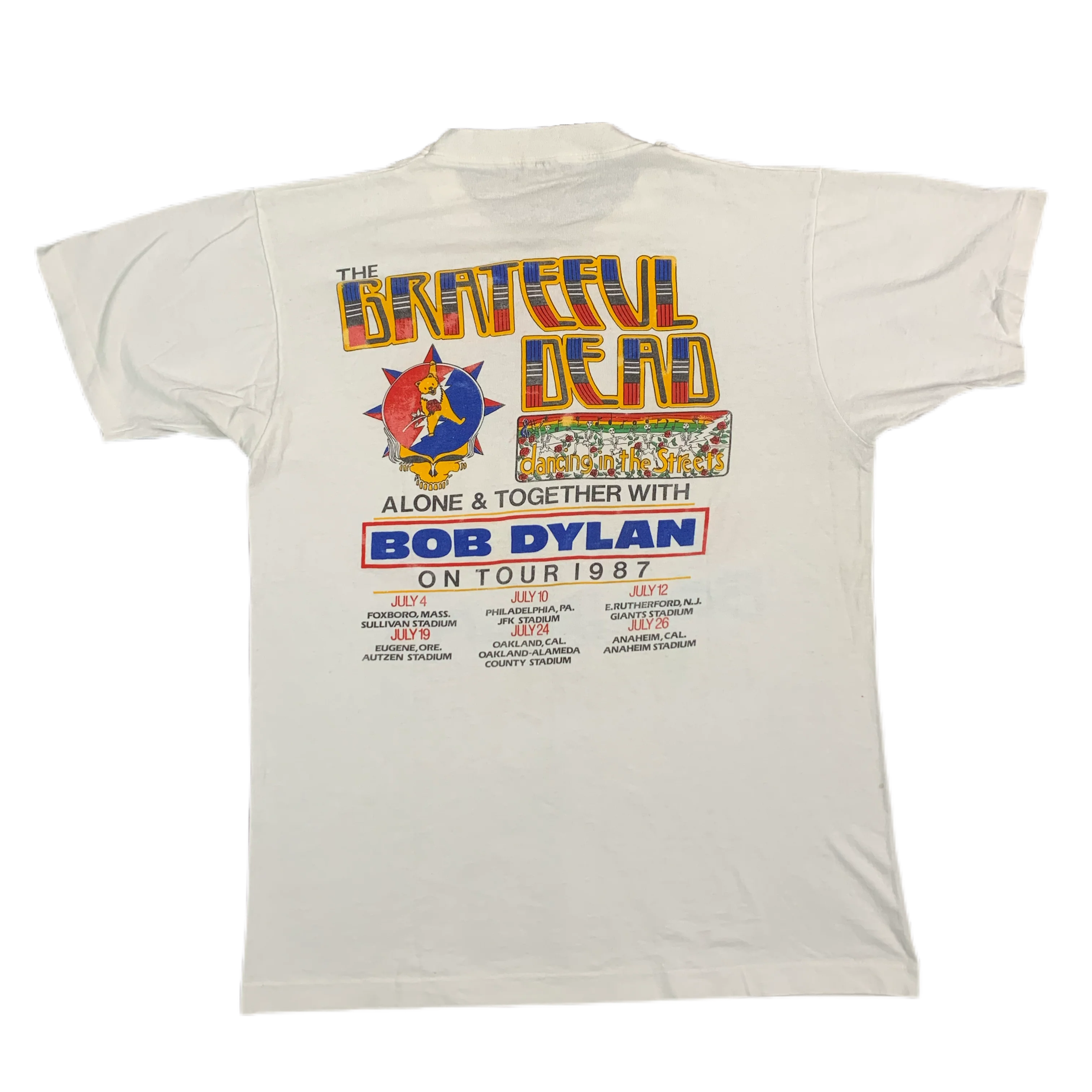 Vintage Grateful Dead Bob Dylan "Alone & Together" T-Shirt - Image 2
