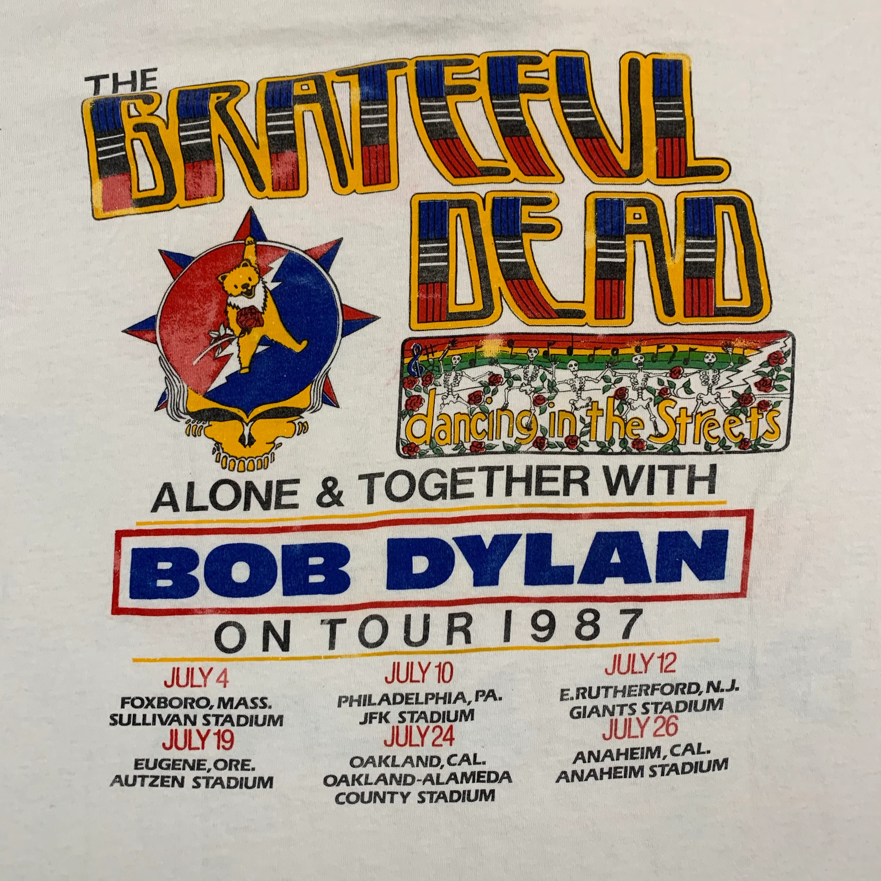 Vintage Grateful Dead Bob Dylan "Alone & Together" T-Shirt - Image 4
