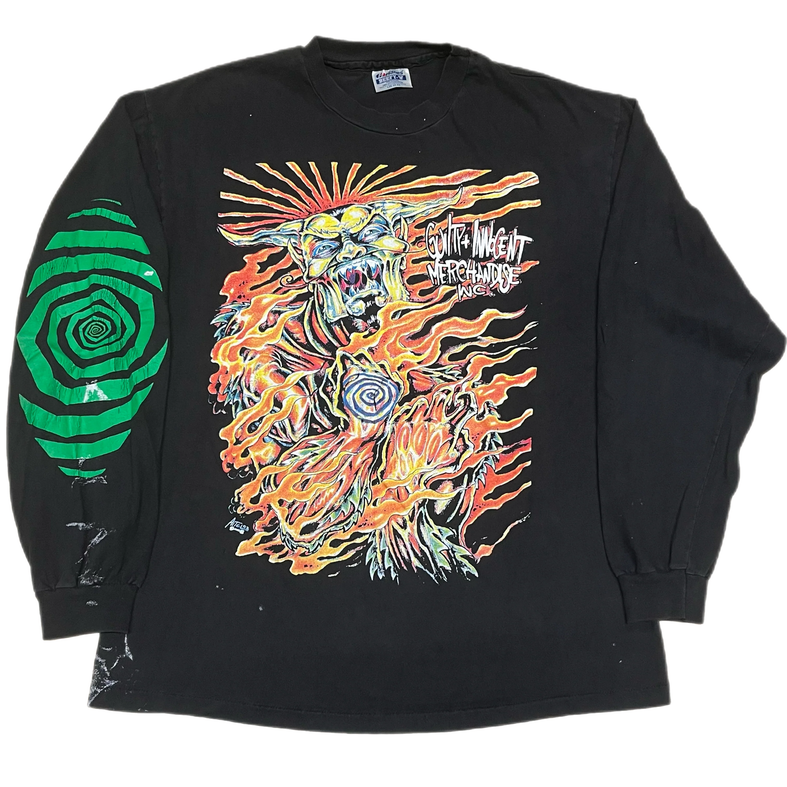 Vintage Guy Aitchison "Guilty + Innocent Merchandise Inc." Long Sleeve Shirt