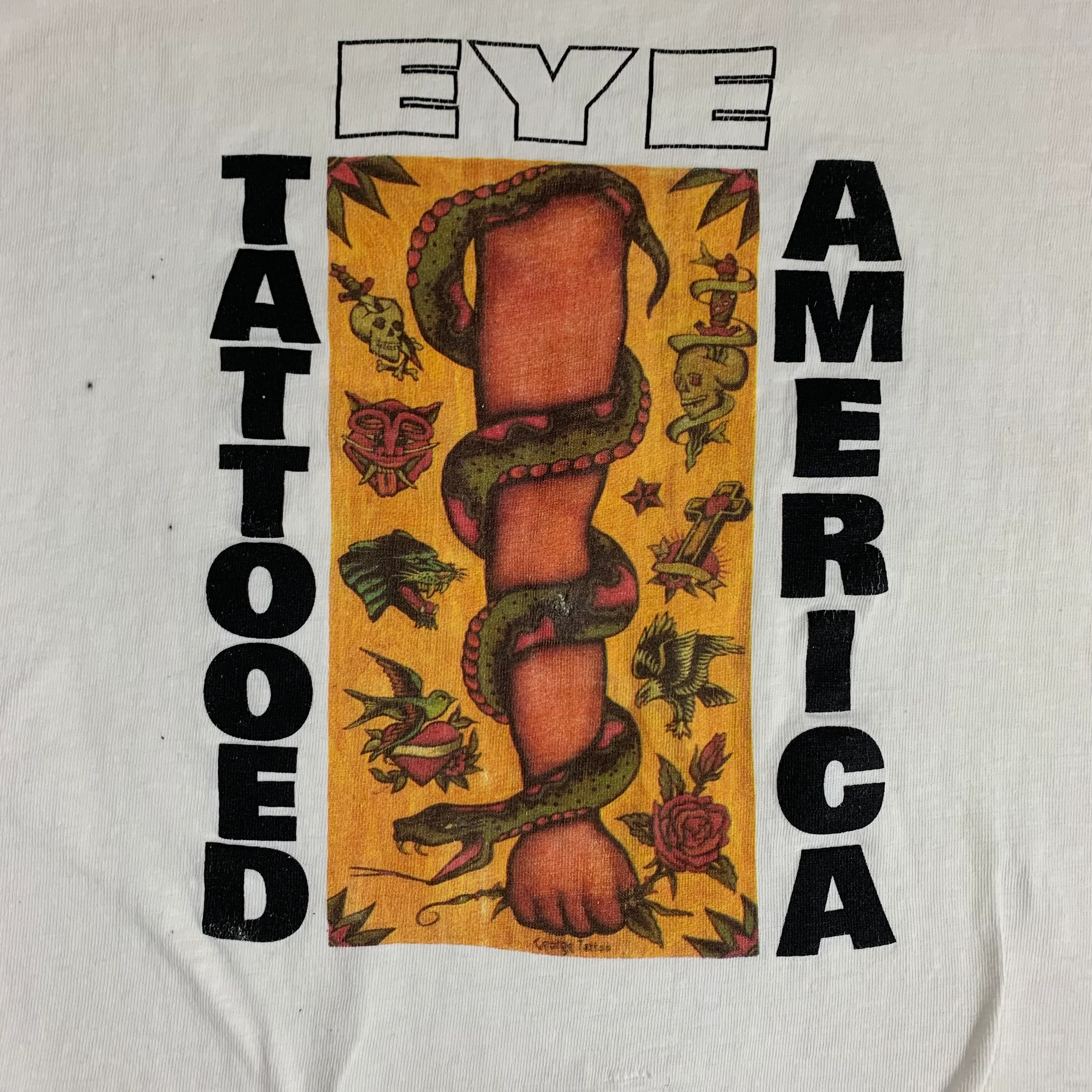 Vintage Hardy Marks Publications "EYE Tattooed America" T-Shirt - Image 2