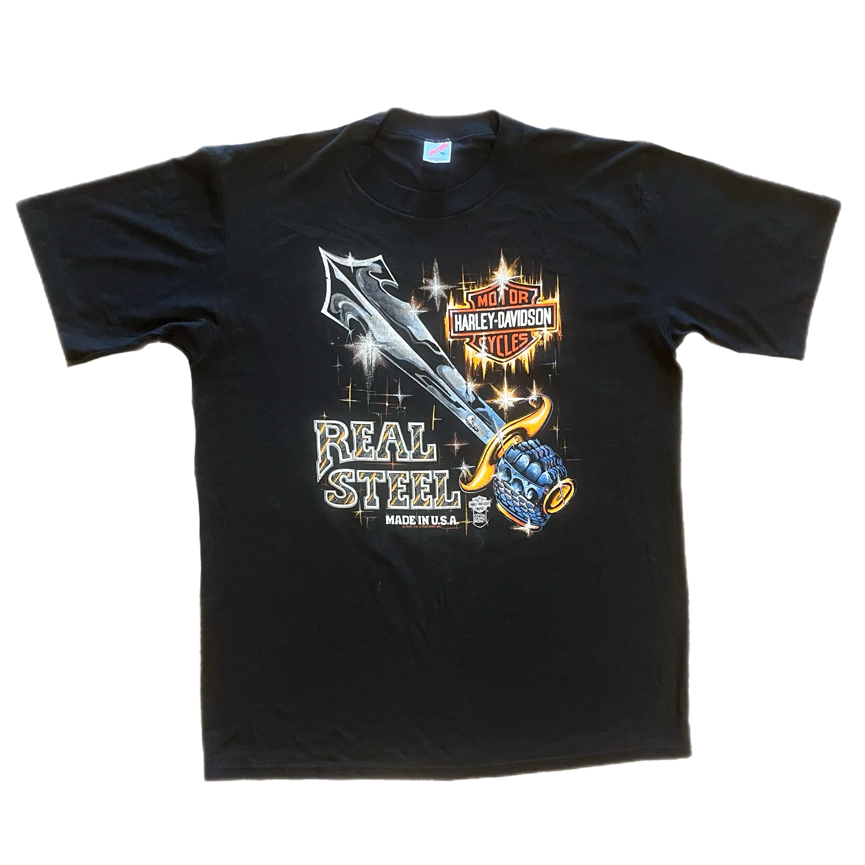 Vintage Harley-Davidson Real Steel "Satan's Cycle" Rockville, MD '81 R.K. Stratman T-Shirt