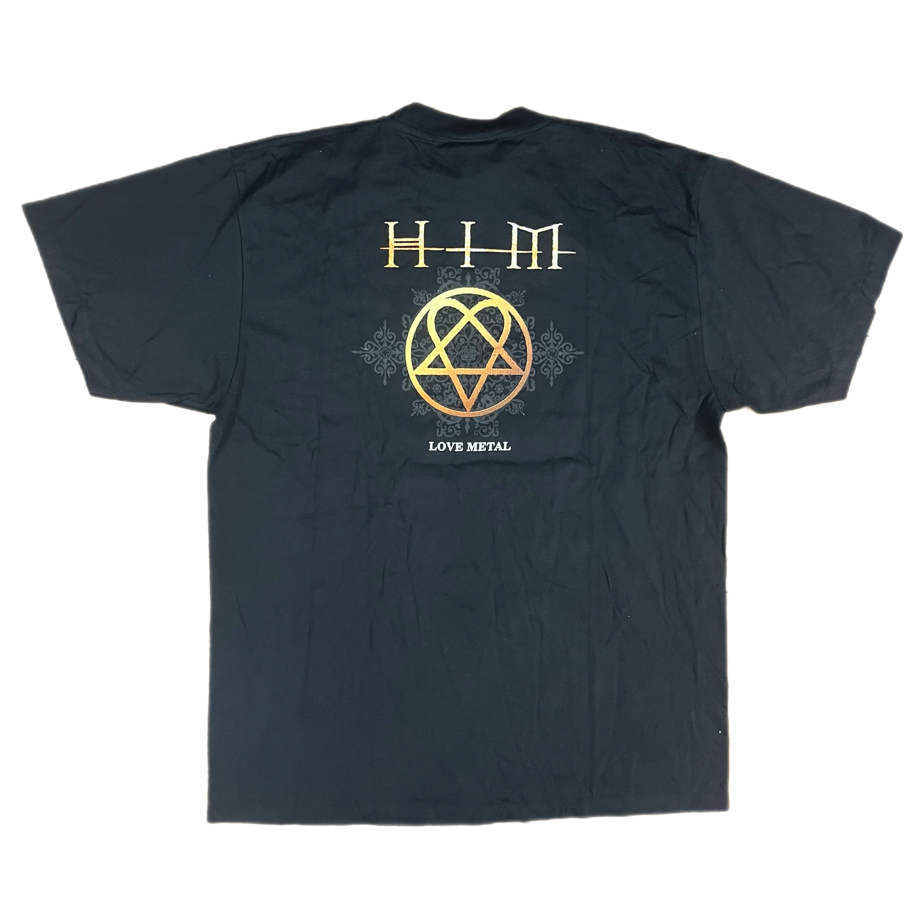 Vintage HIM "Love Metal" The Funeral Of Hearts Promotional T-Shirt - Image 2