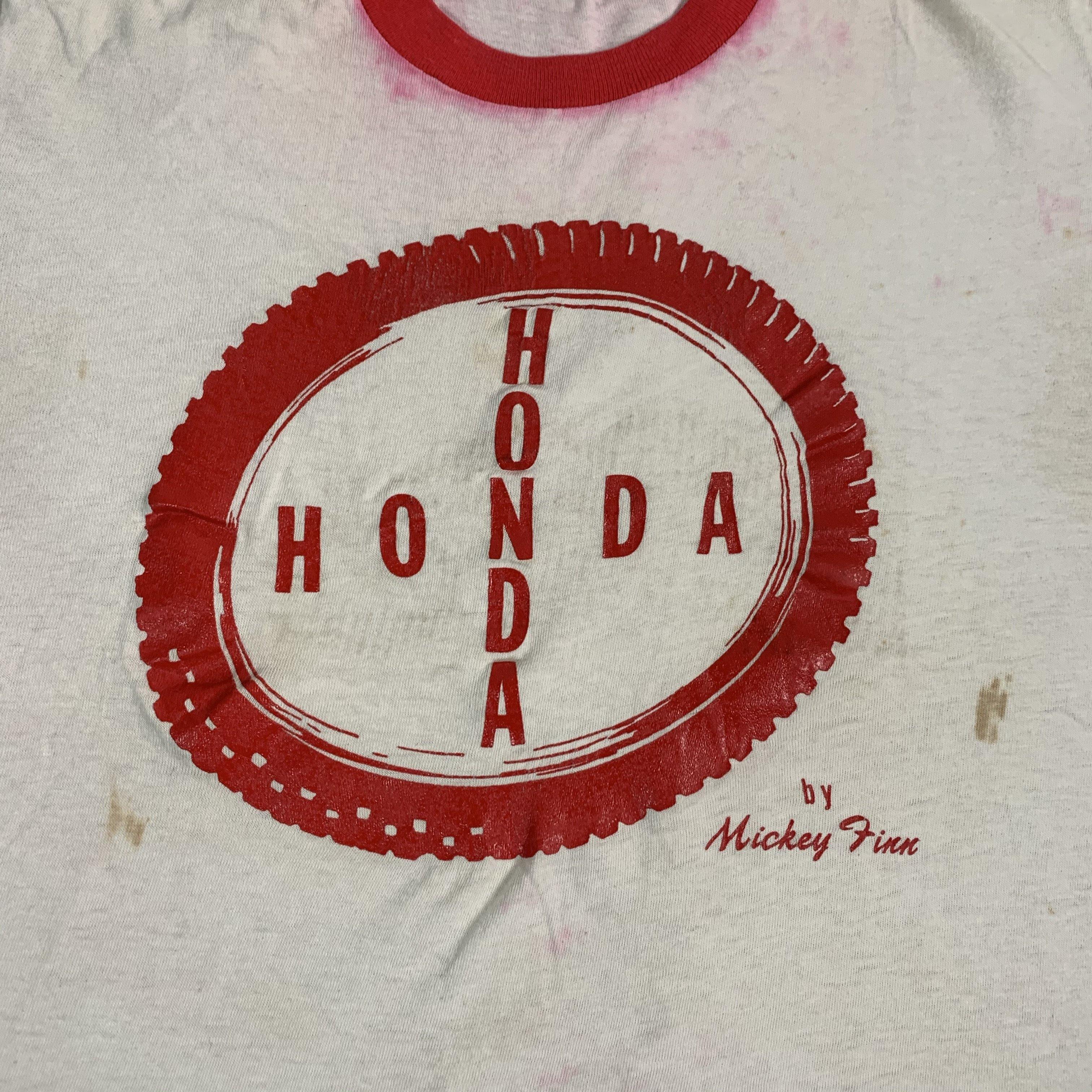 Vintage Honda “Mickey Finn” Ringer Shirt - Image 3