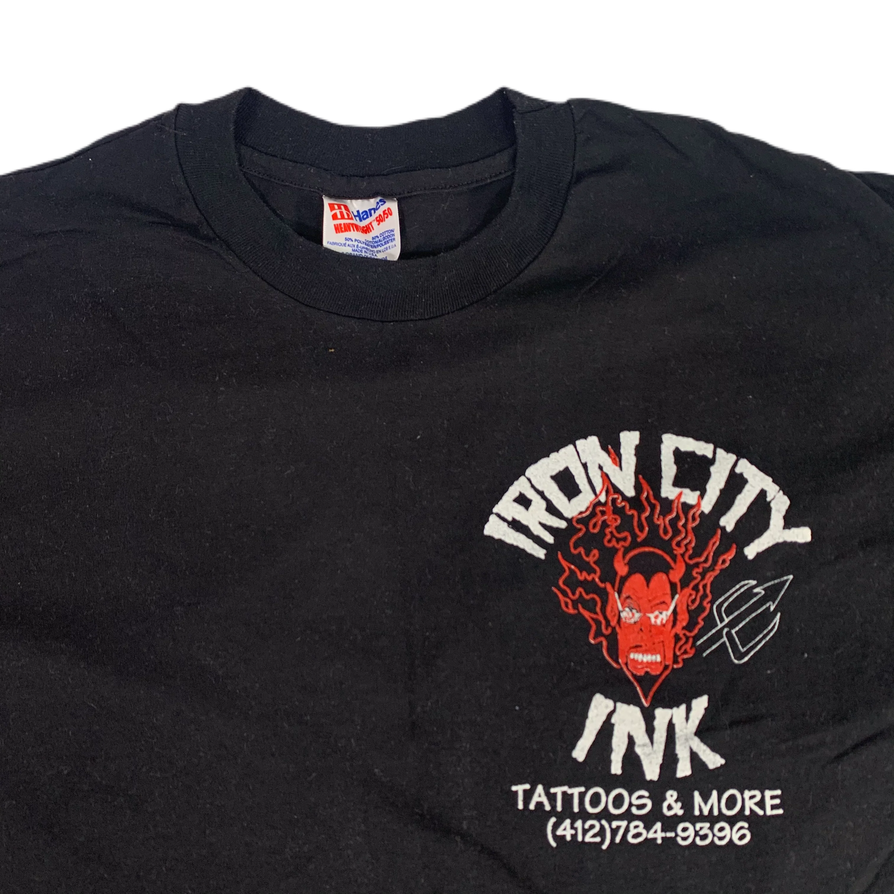 Vintage Iron City Ink "Tattoos & More" T-Shirt - Image 3