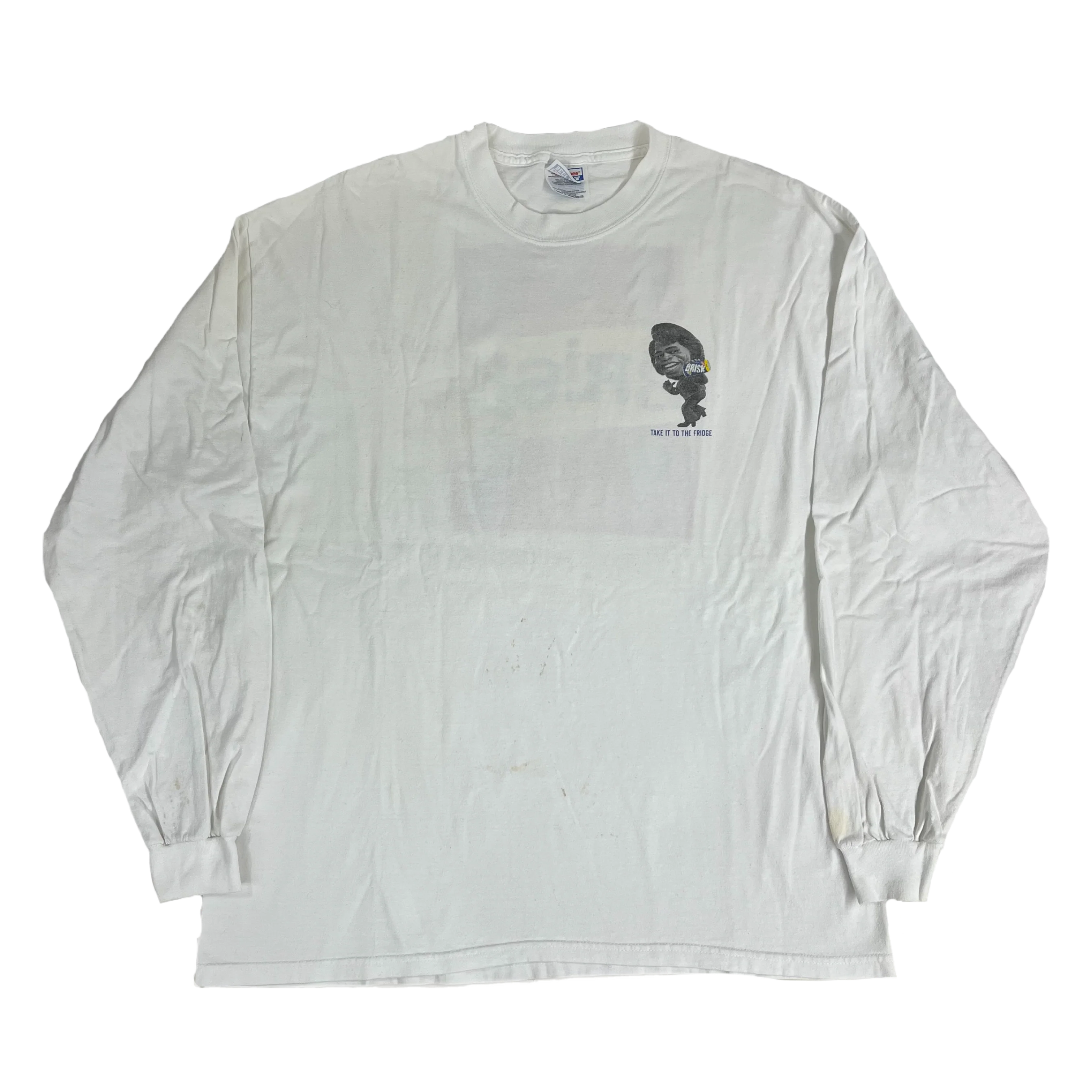 Vintage James Brown "I Wanna Brisk Myself" Long Sleeve Shirt - Image 2