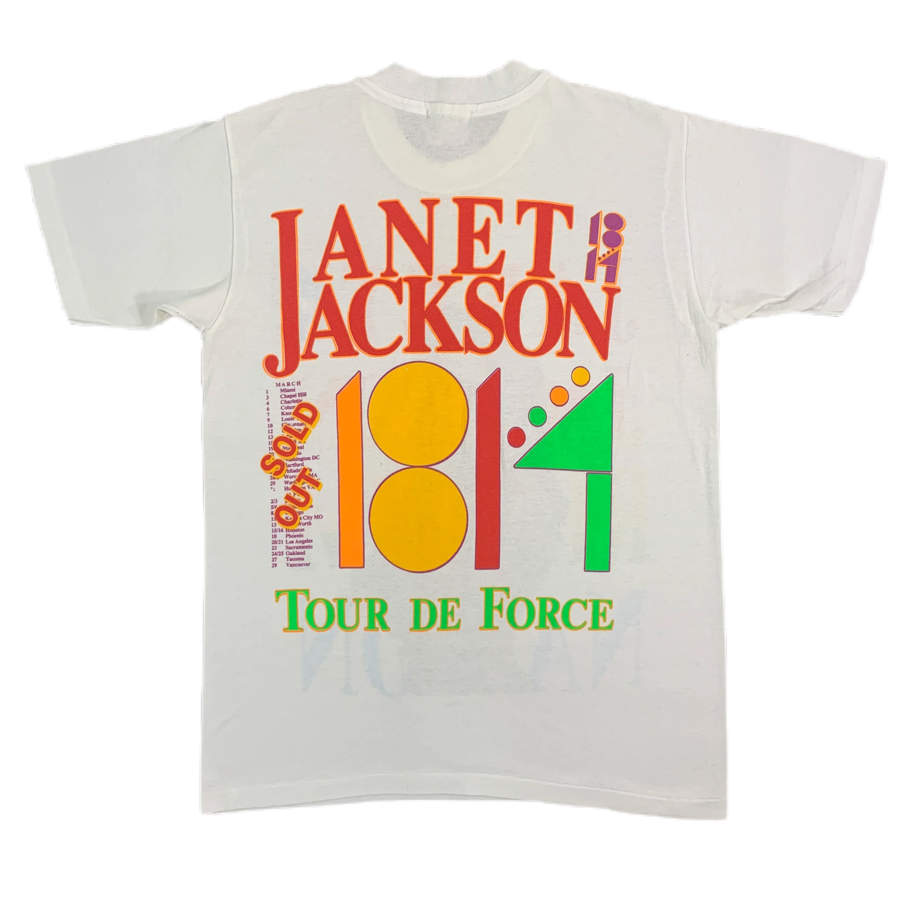 Vintage Janet Jackson "Rhythm Nation" T-Shirt - Image 2