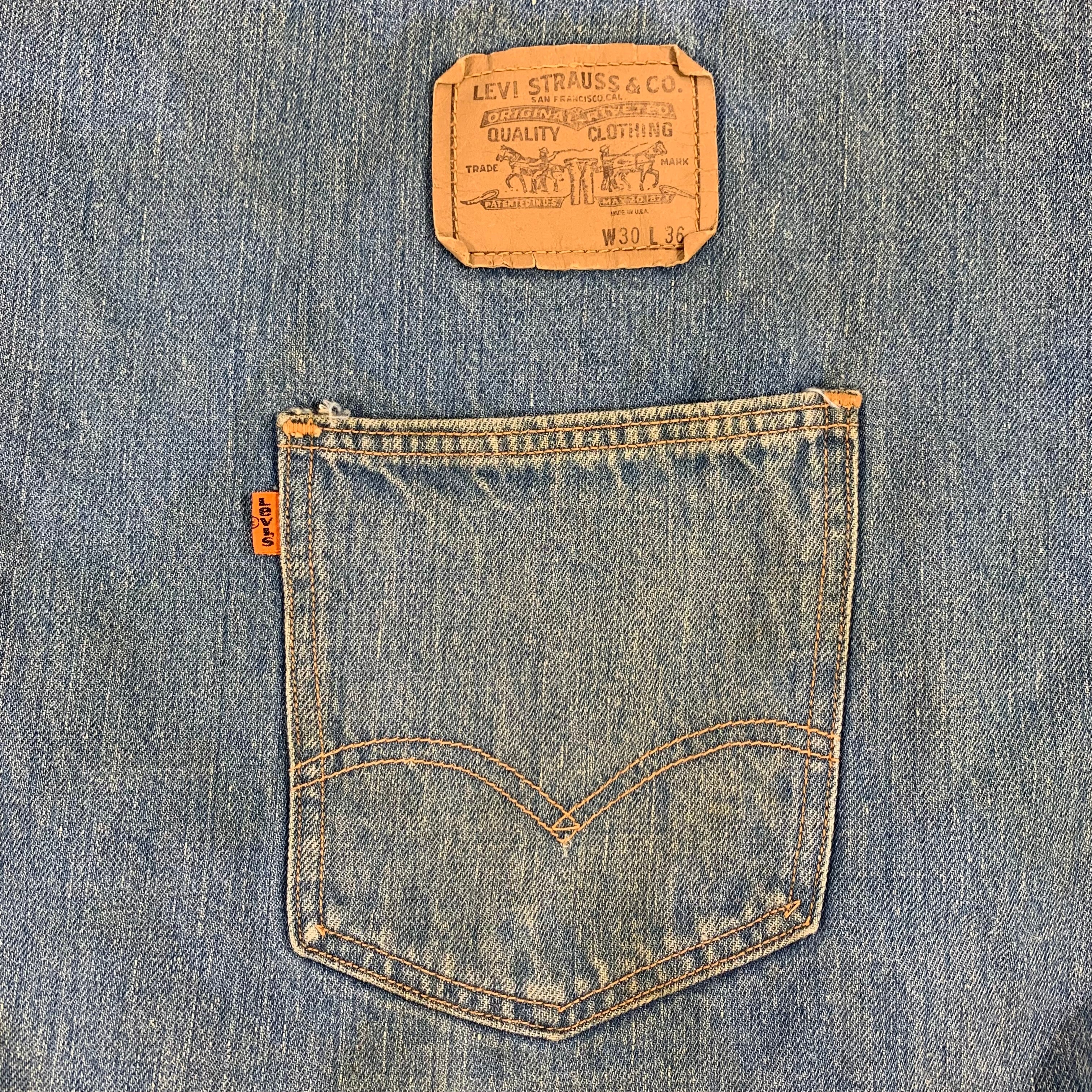 Vintage Levi's "Orange Tab" Denim Bag - Image 2