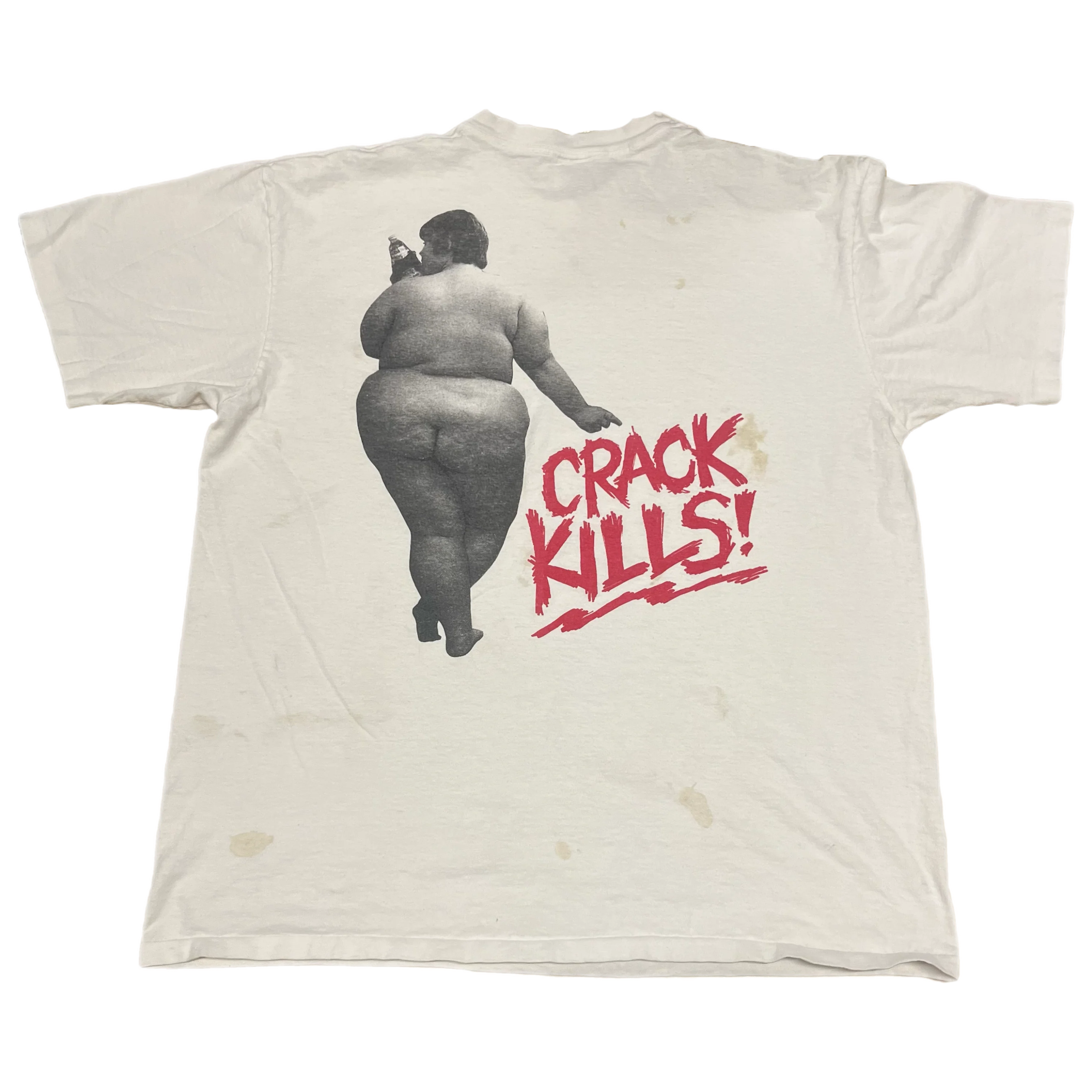 Vintage Life's A Beach Surf Gear "Crack Kills" T-Shirt