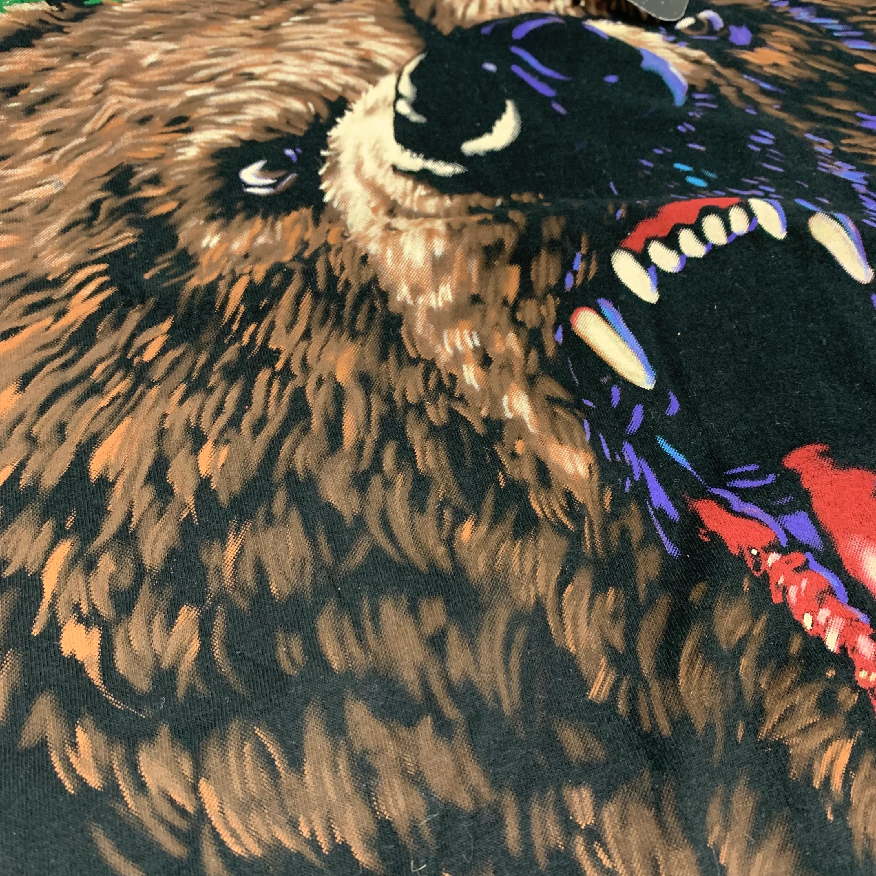 Vintage Liquid Blue "Grizzly Bear" All Over Print T-Shirt - Image 5