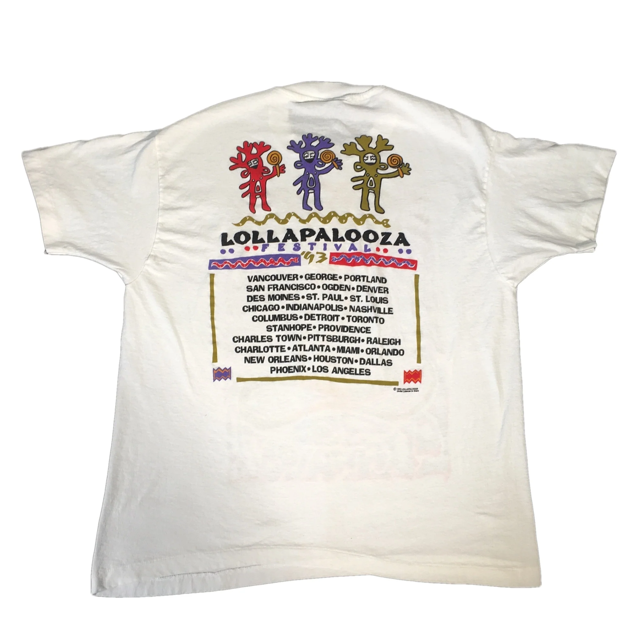 Vintage Lollapalooza "93" T-Shirt - Image 4