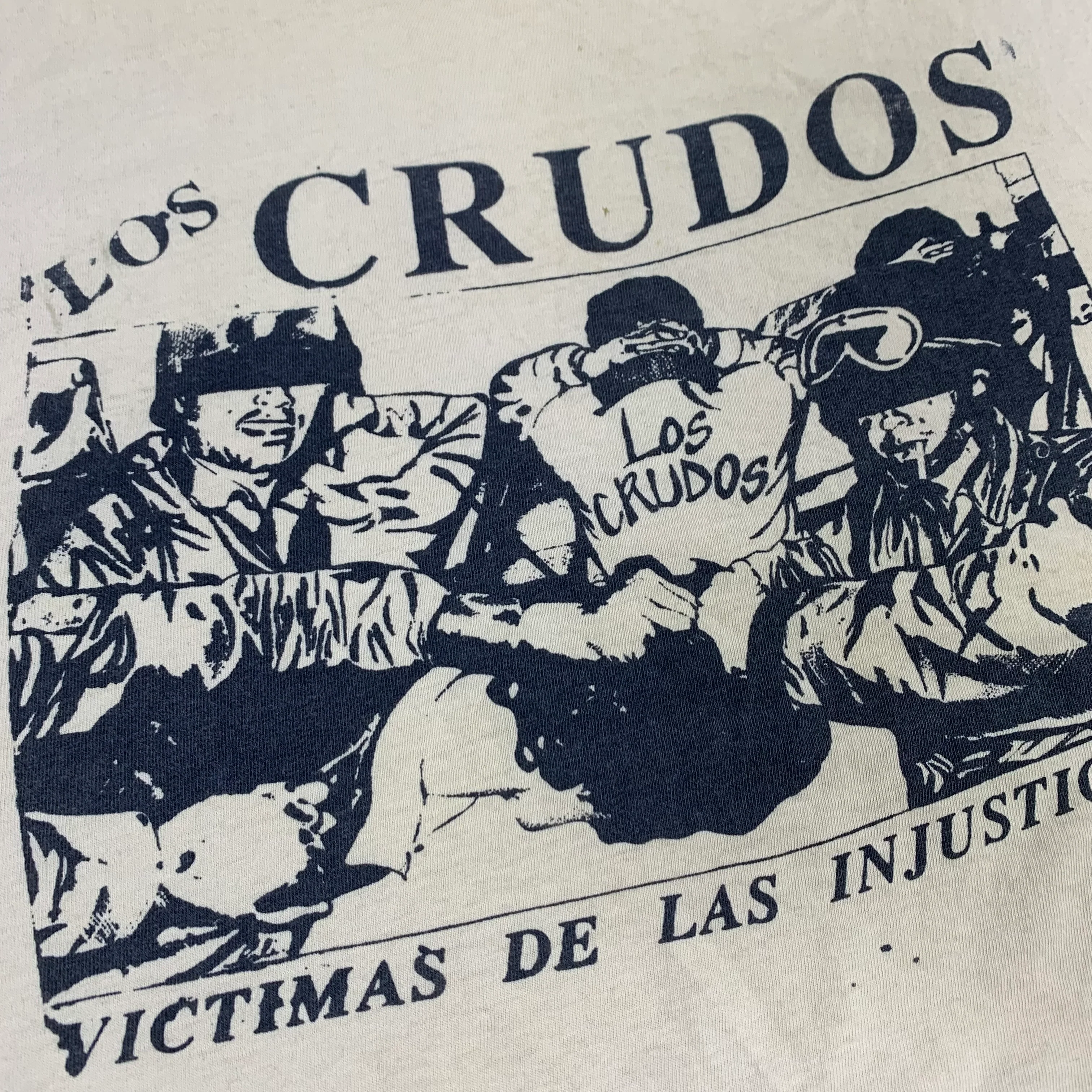 Vintage Los Crudos "Victimas De Las Injusticias" T-Shirt - Image 2