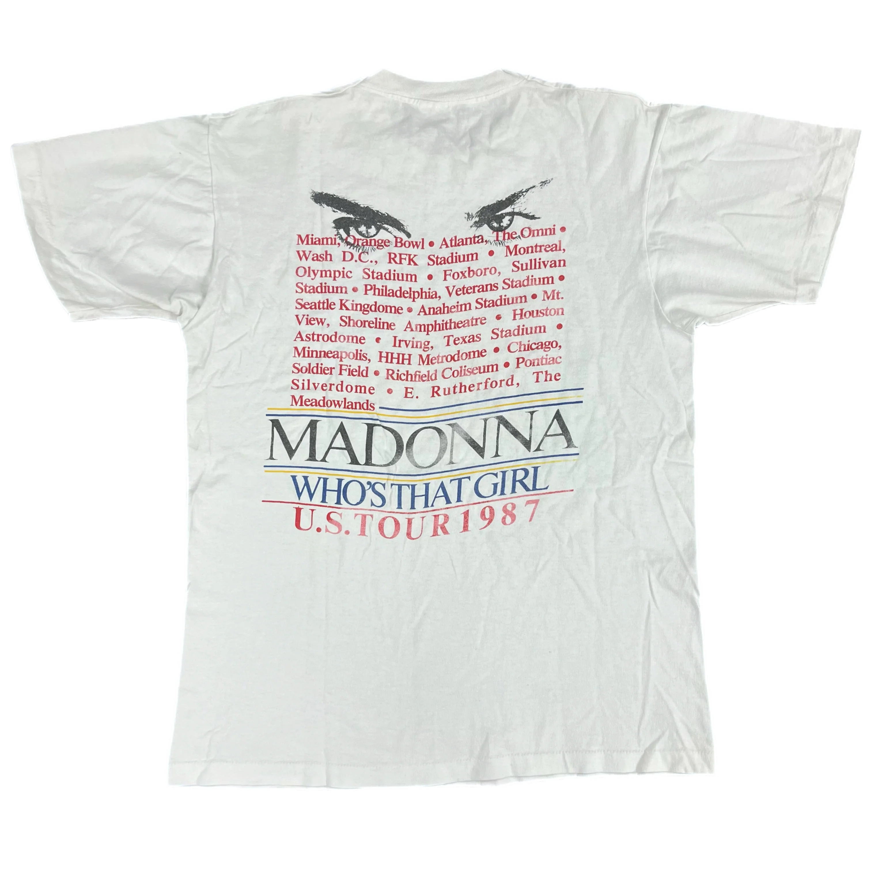 Vintage Madonna "Who's That Girl" World Tour T-Shirt - Image 2