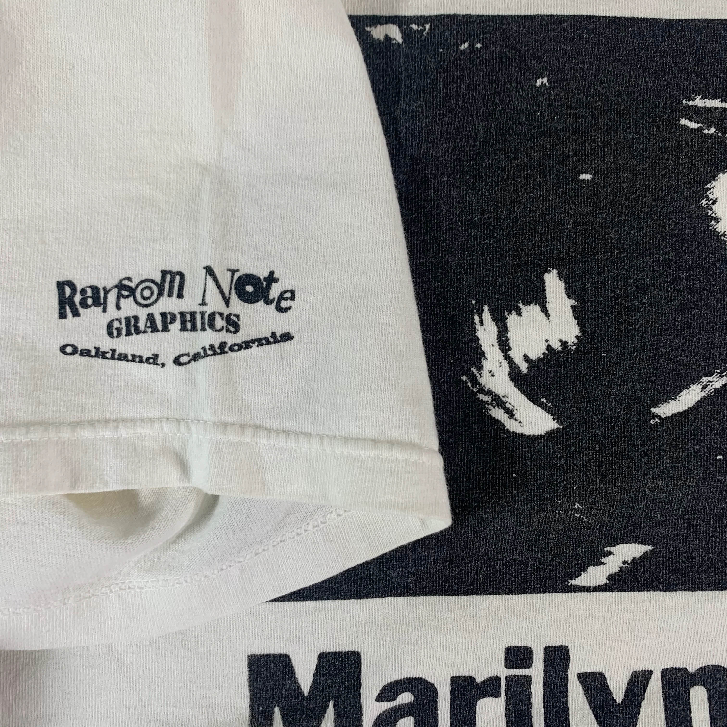 Vintage Marilyn Chambers “Ransom Note Graphics” T-Shirt - Image 2