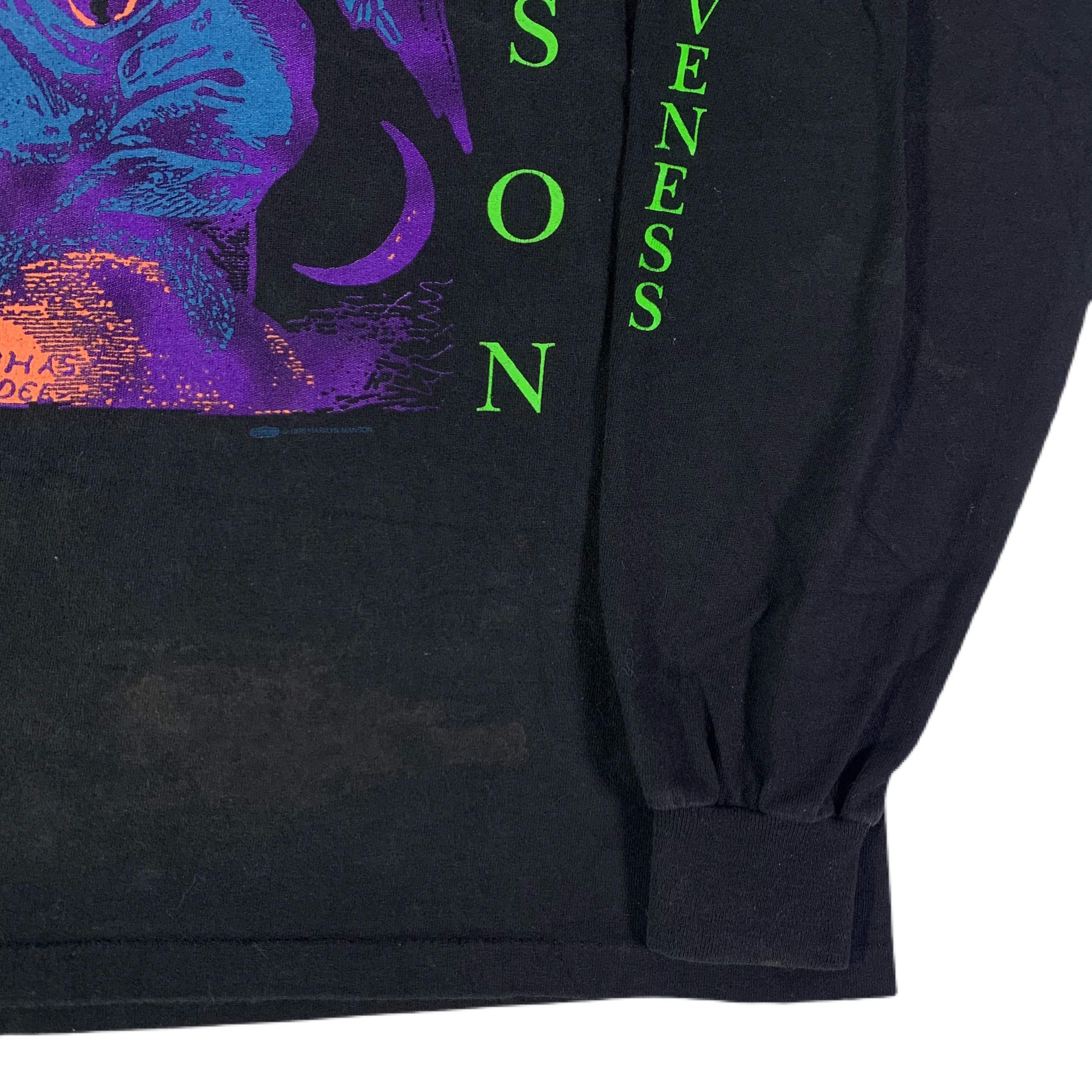 Vintage Marilyn Manson "When I'm God Everyone Dies" Long Sleeve Shirt - Image 3