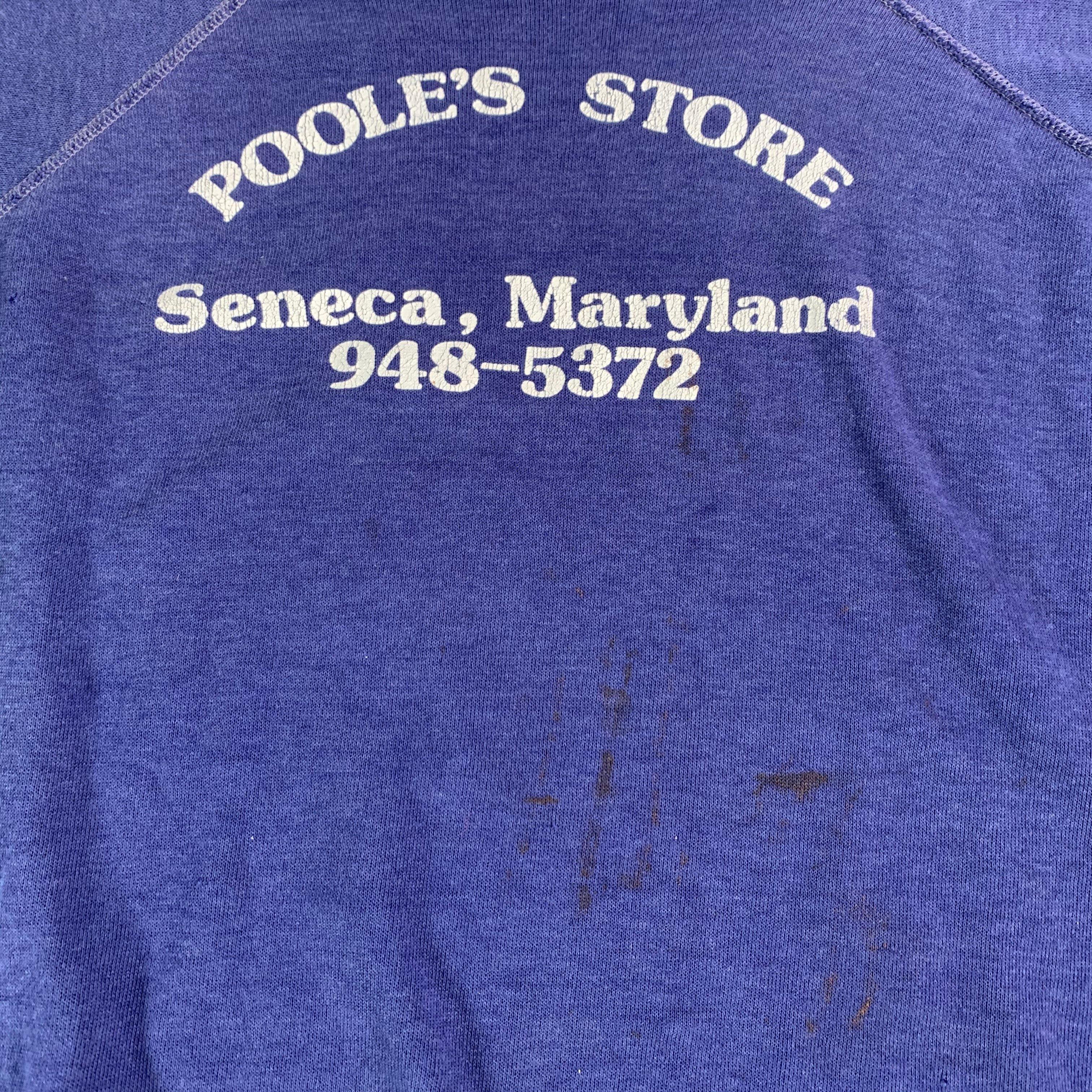 Vintage Maryland "Poole's Store" Raglan Sweatshirt - Image 2